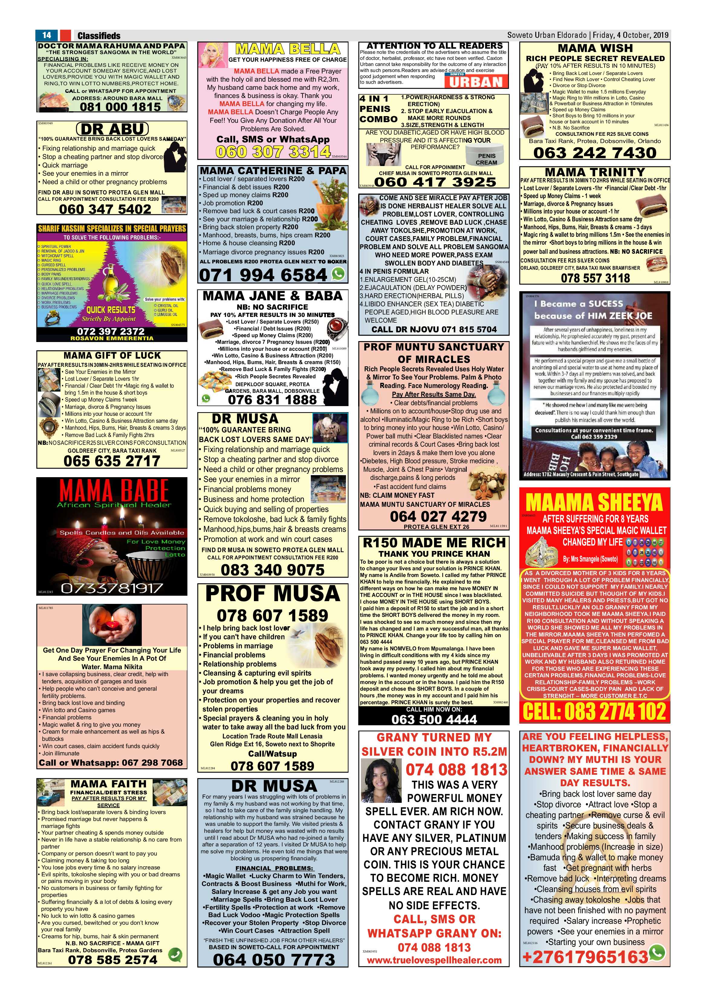 Eldorado News – October 4, 2019 page 14