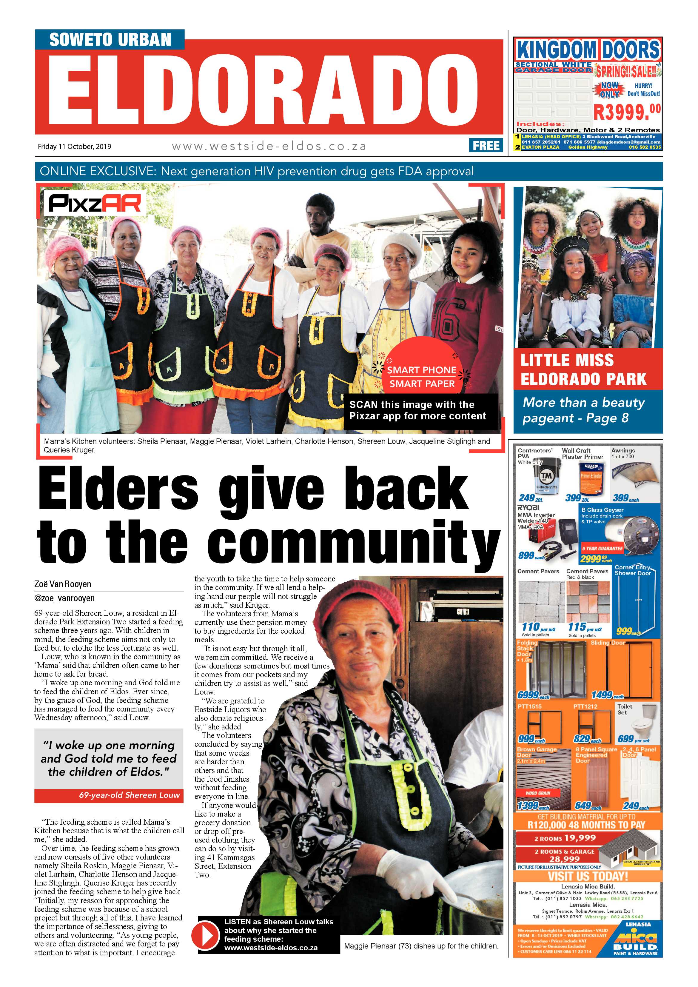 Eldorado News – October 11, 2019 page 1