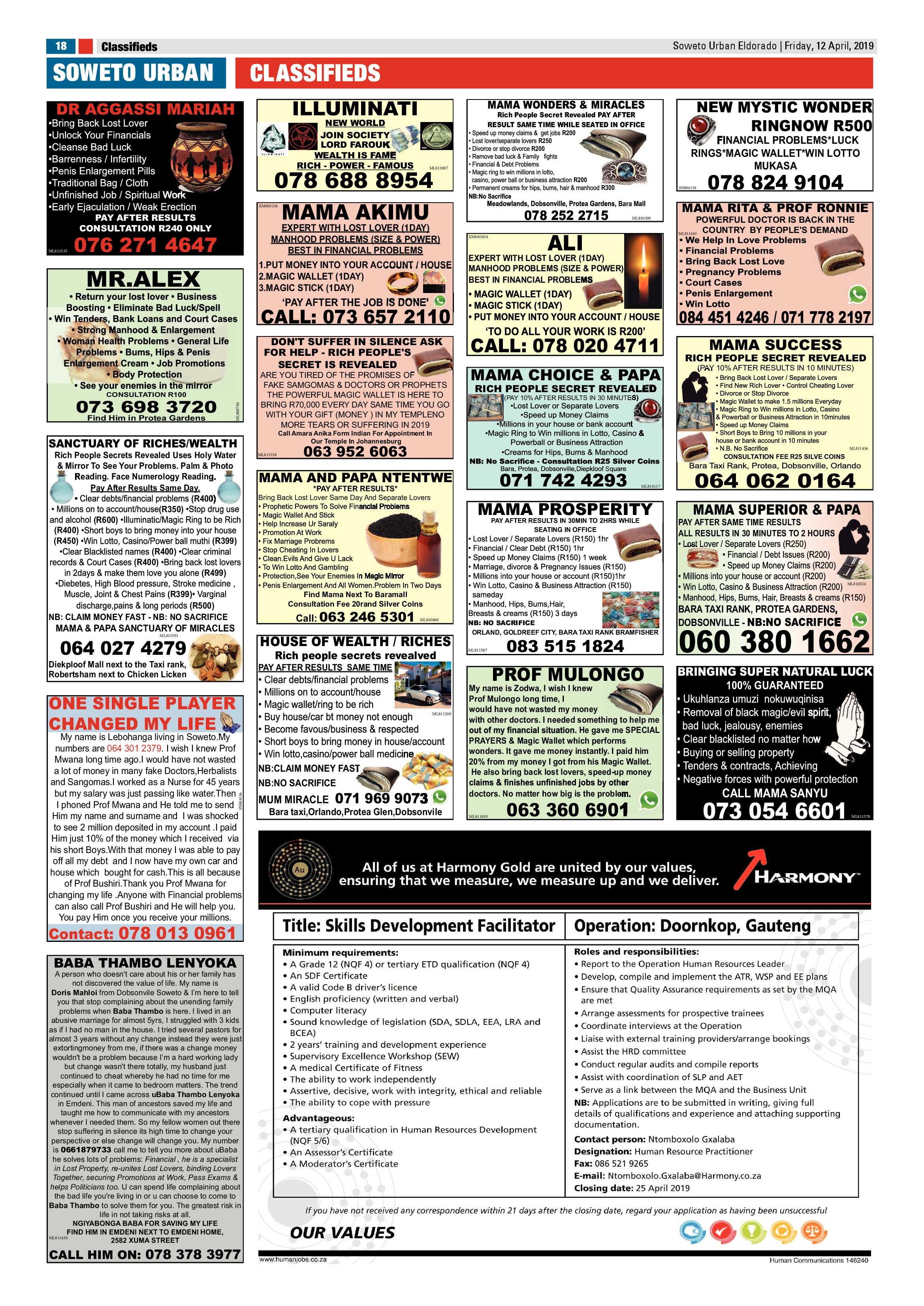 Eldorado News – April 12 , 2019 page 18