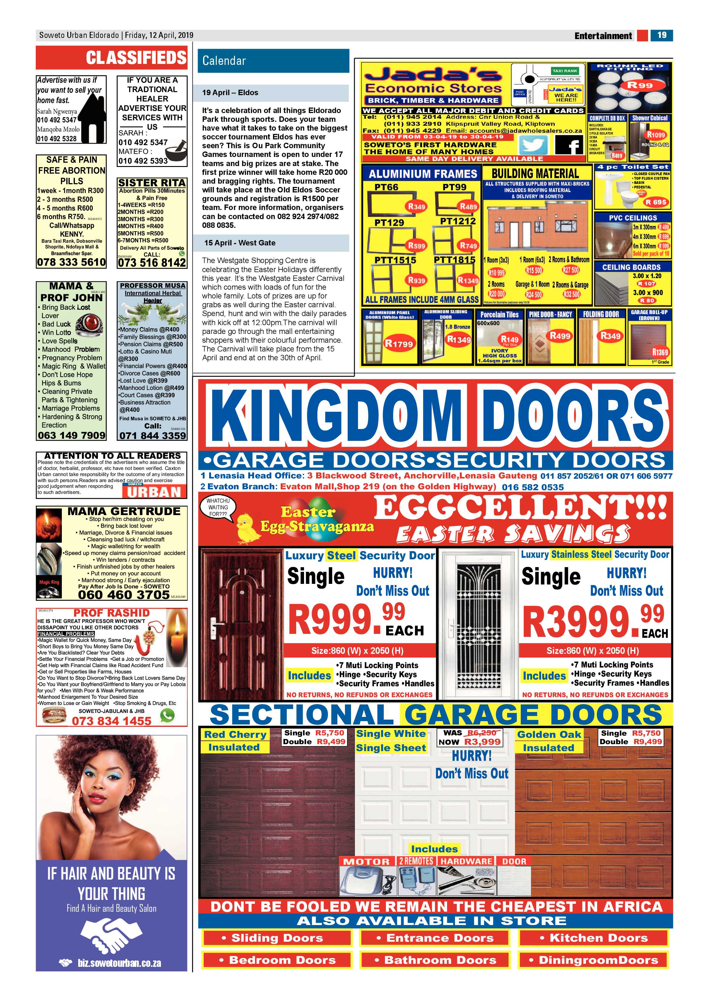Eldorado News – April 12 , 2019 page 19