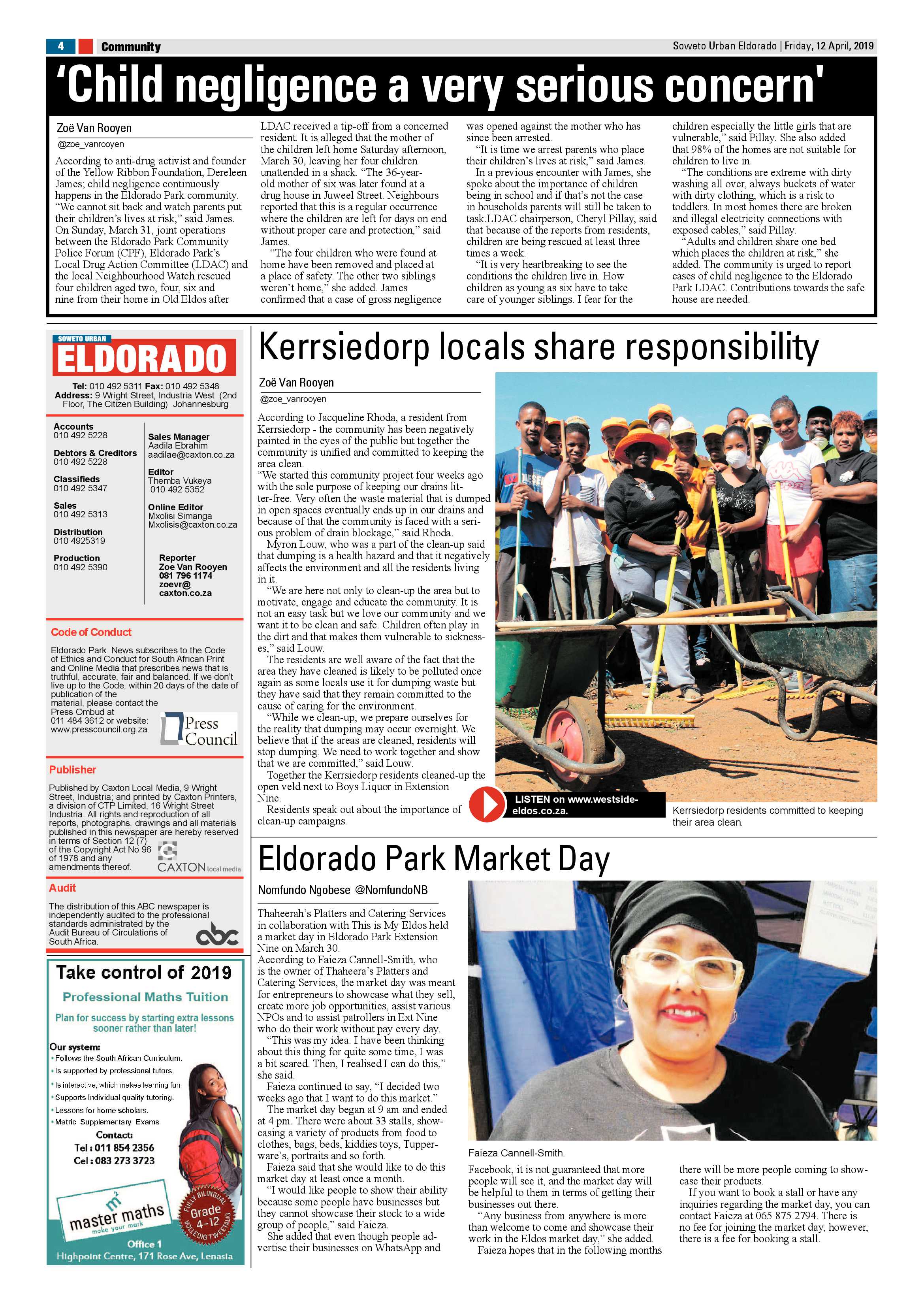 Eldorado News – April 12 , 2019 page 4
