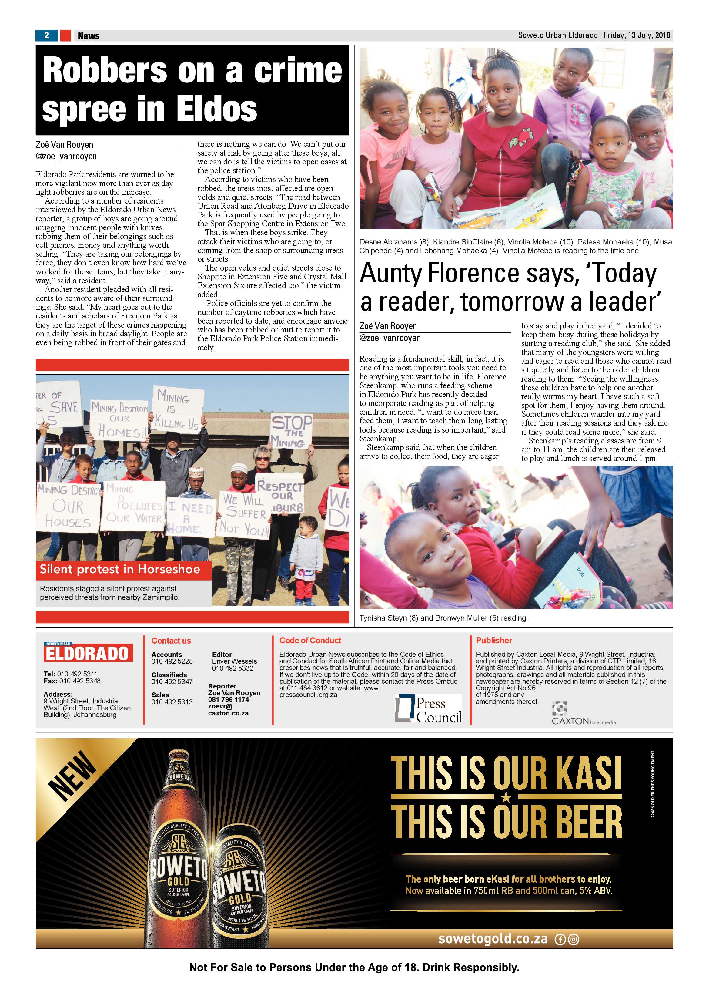 Eldorado Park – July 13, 2018 issue page 2
