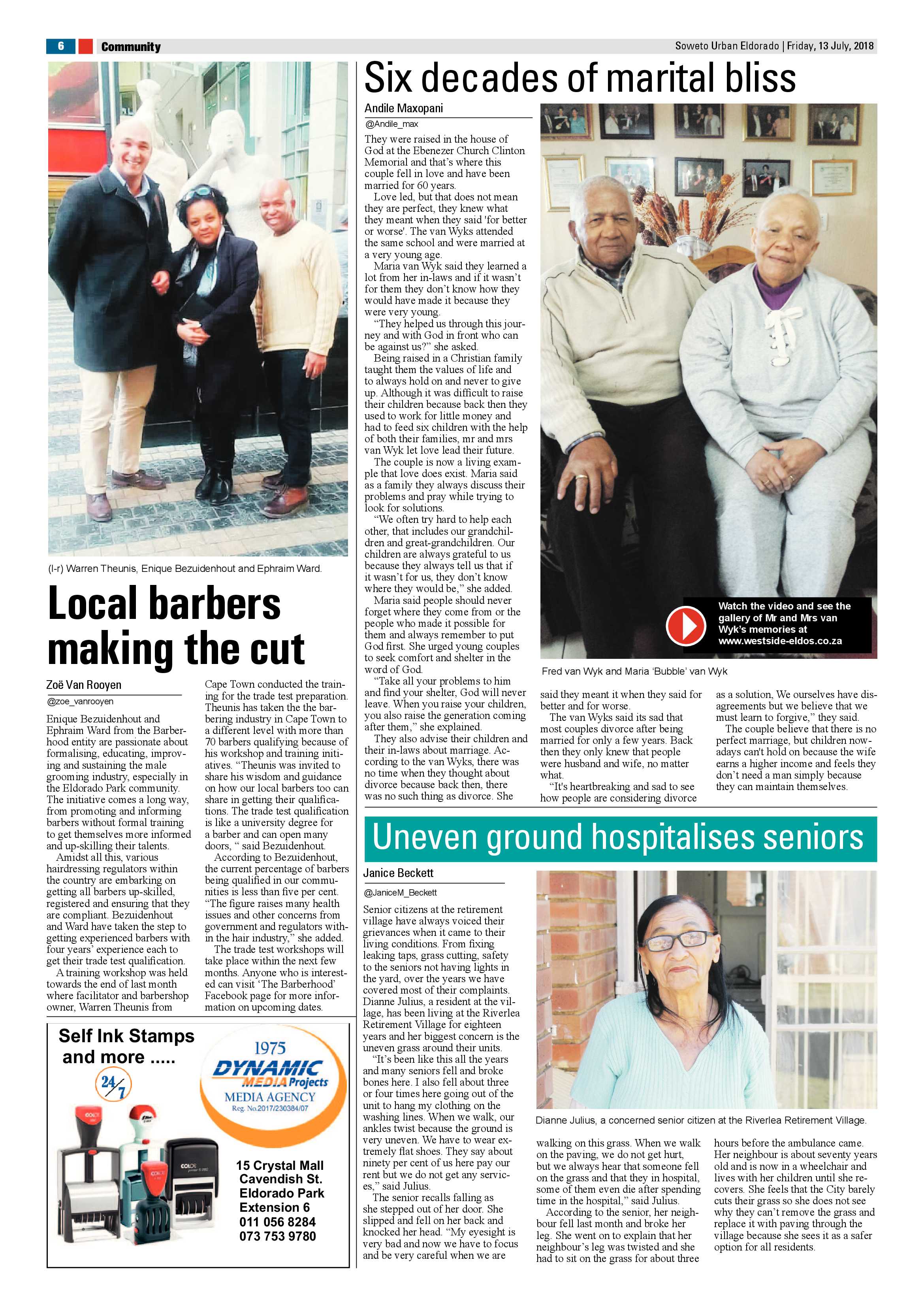Eldorado Park – July 13, 2018 issue page 6