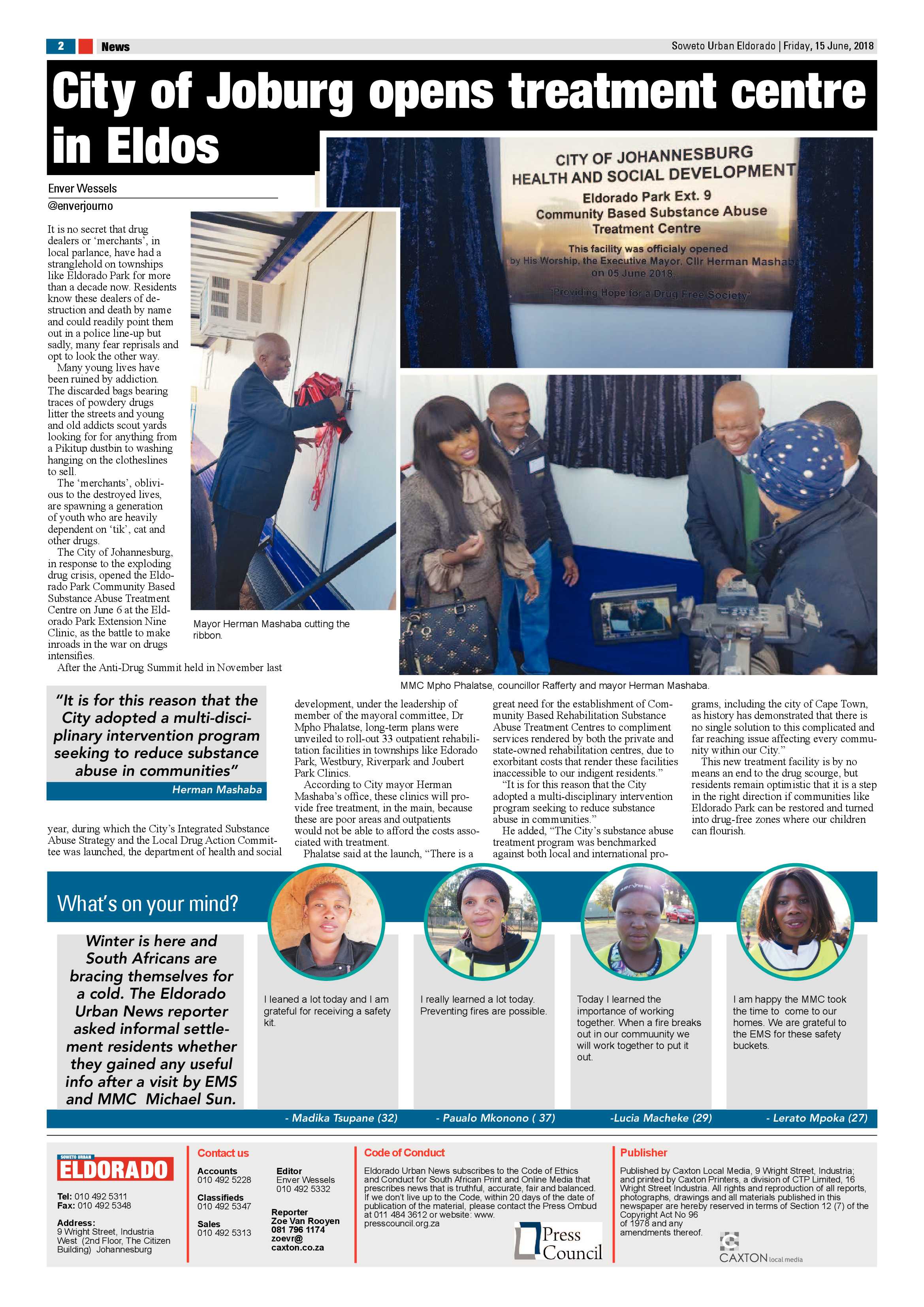 Eldorado Park – June 15, 2018 issue page 2