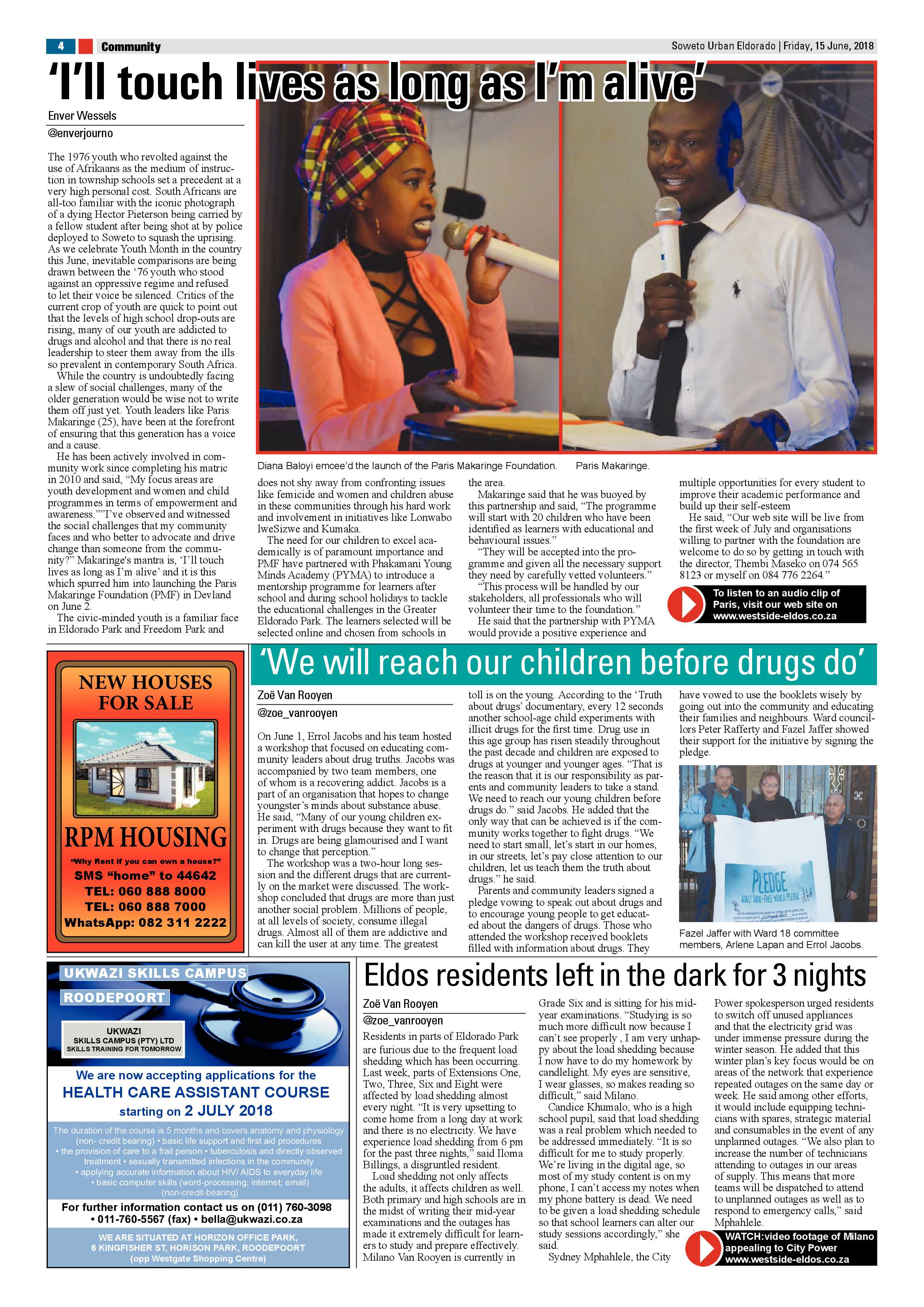 Eldorado Park – June 15, 2018 issue page 4