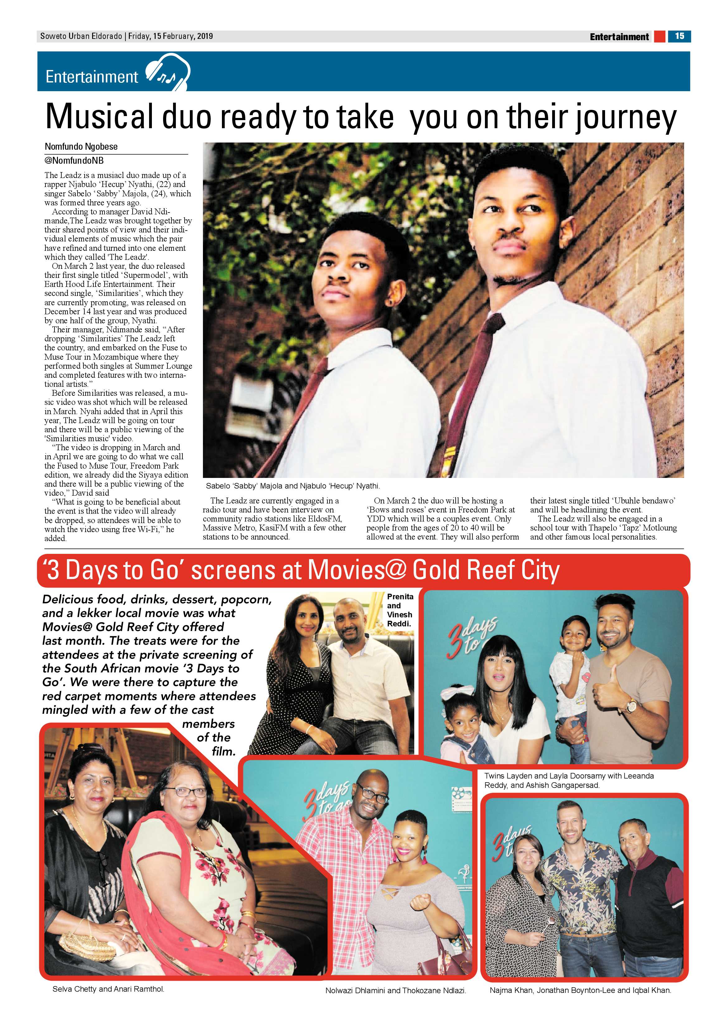 Eldorado Park News – February 15, 2019 page 15