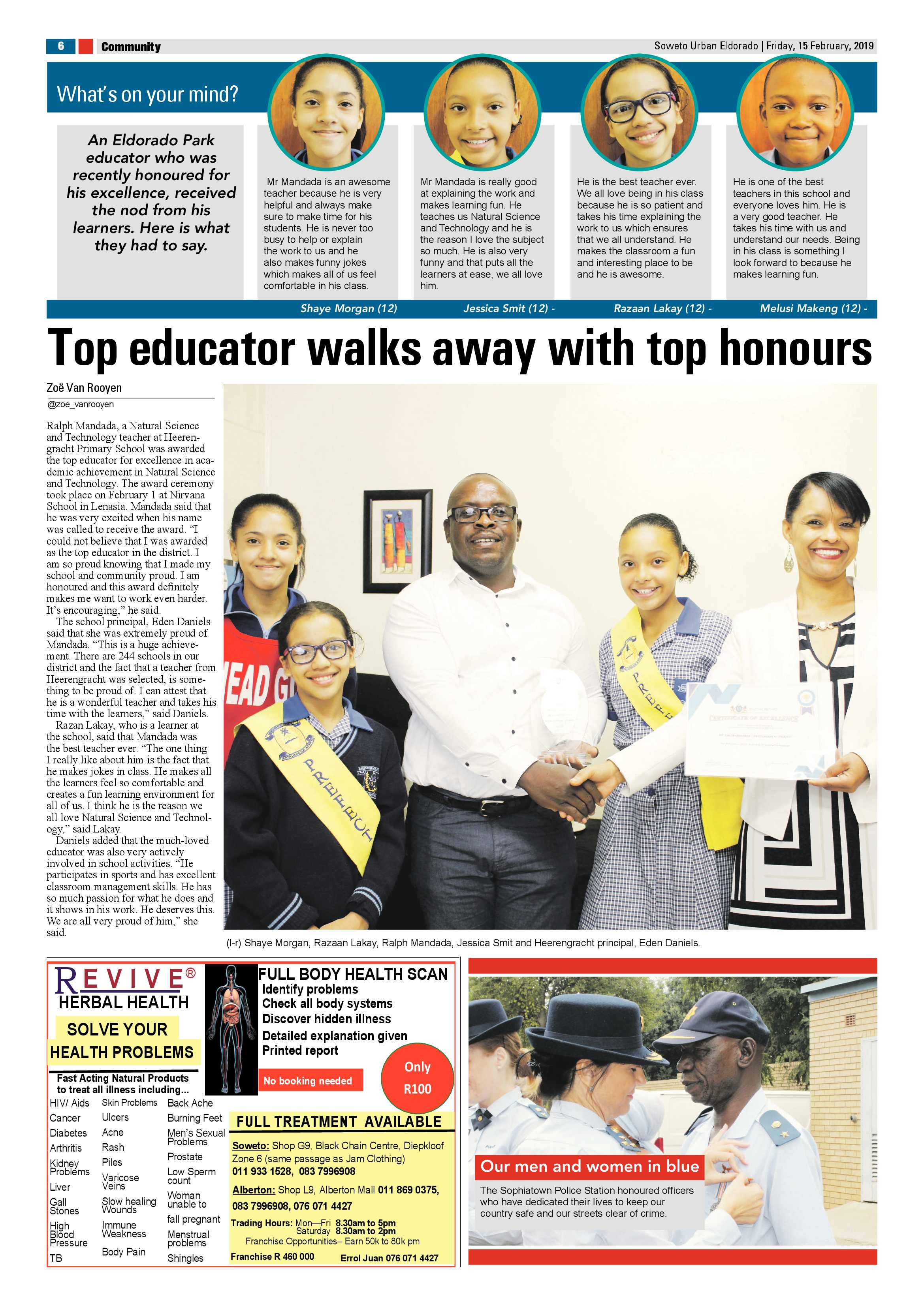 Eldorado Park News – February 15, 2019 page 6