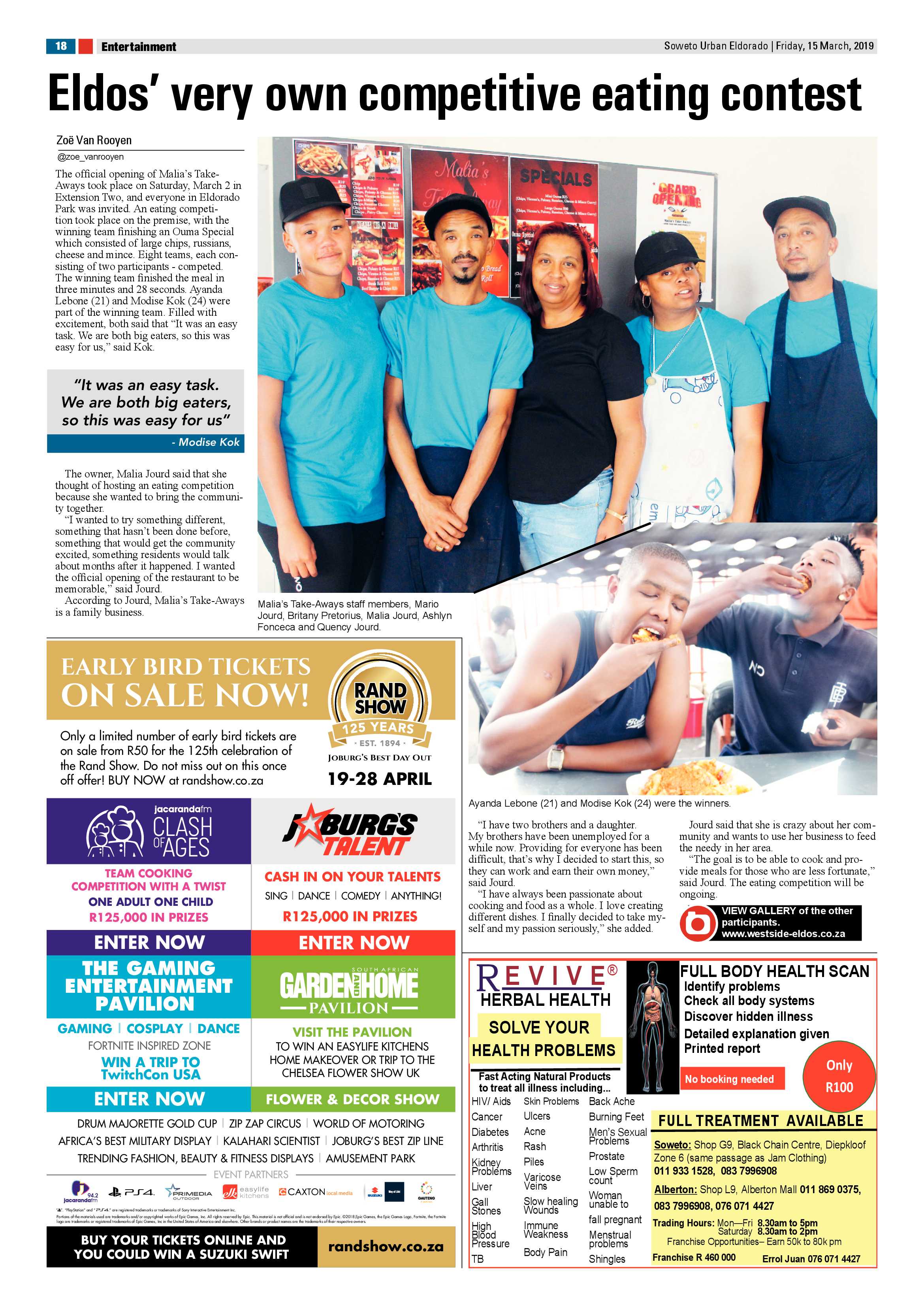Eldorado News – March 16 , 2019 page 18