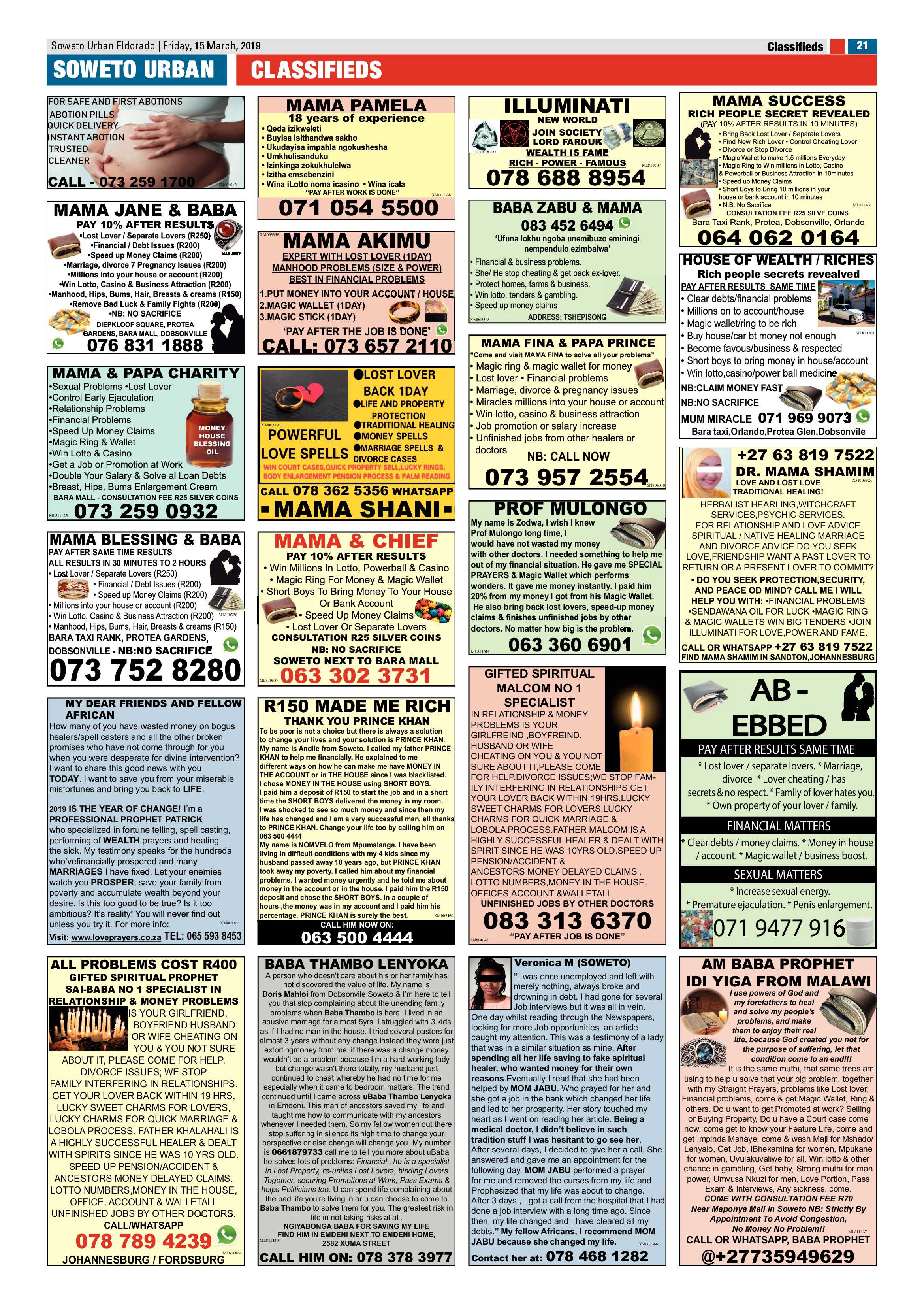 Eldorado News – March 16 , 2019 page 21