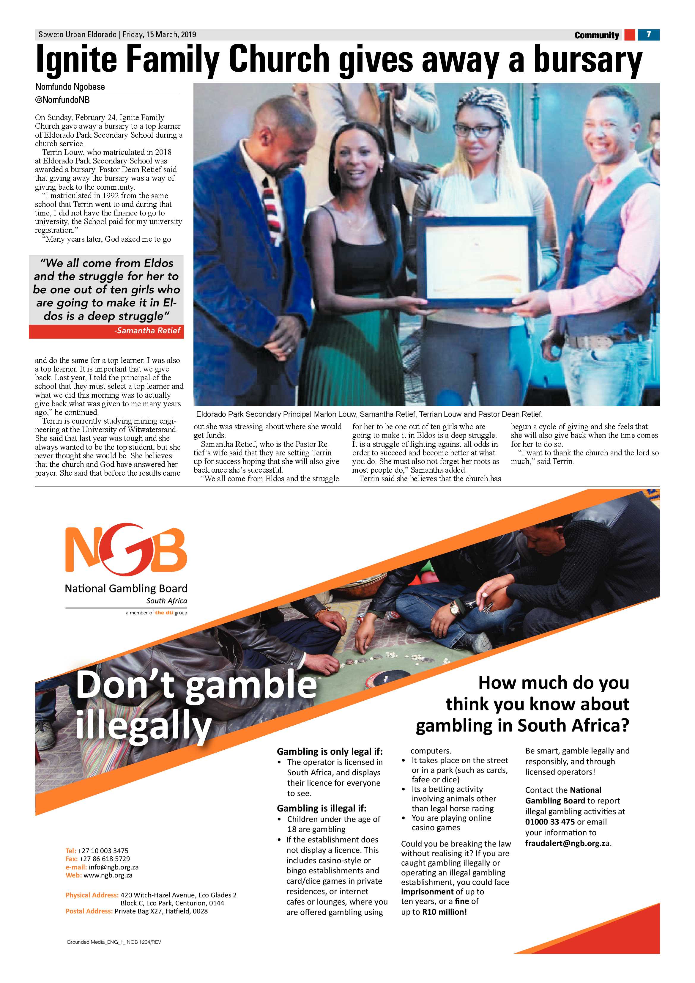 Eldorado News – March 16 , 2019 page 7