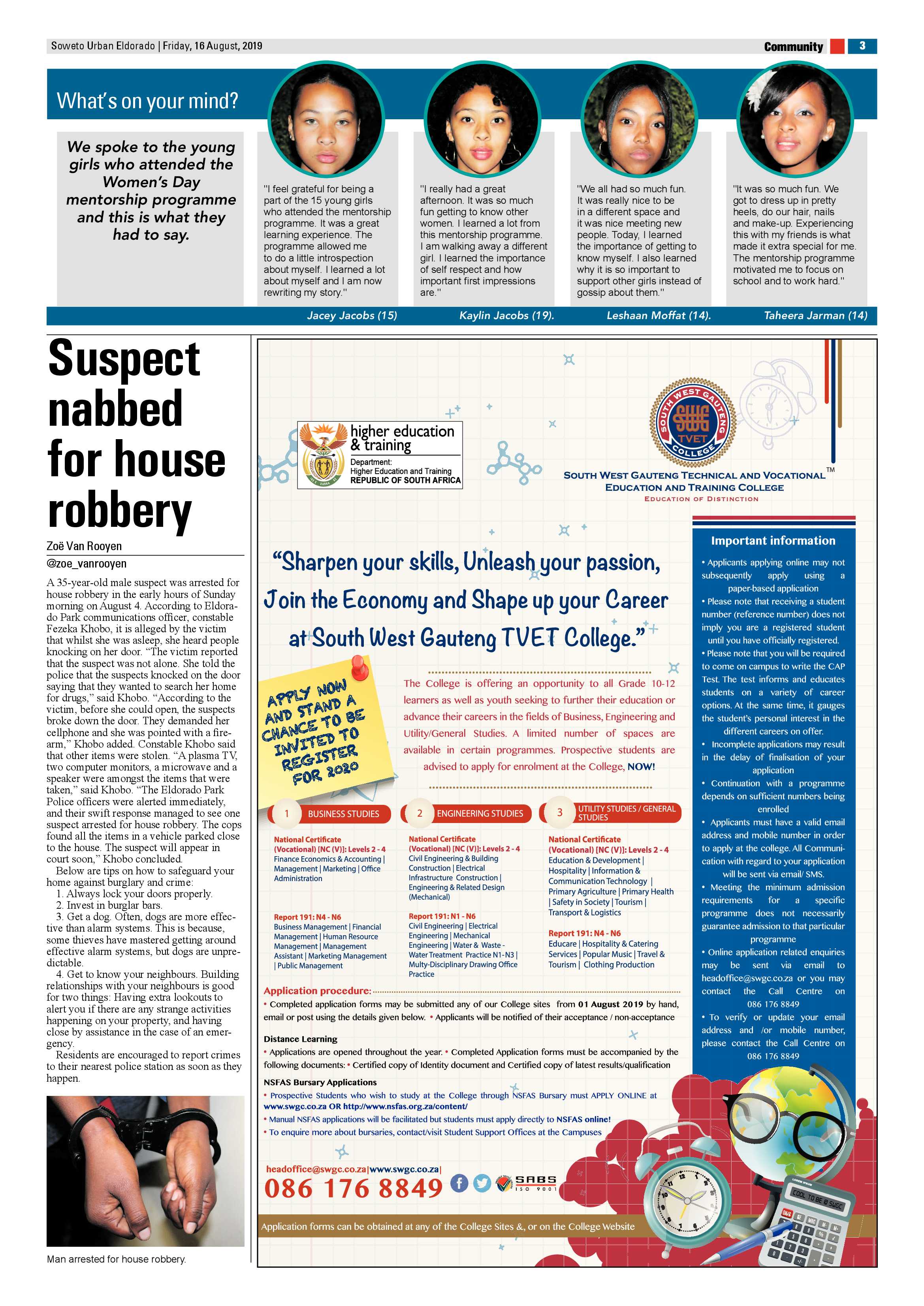 Eldorado News – August 16, 2019 page 3