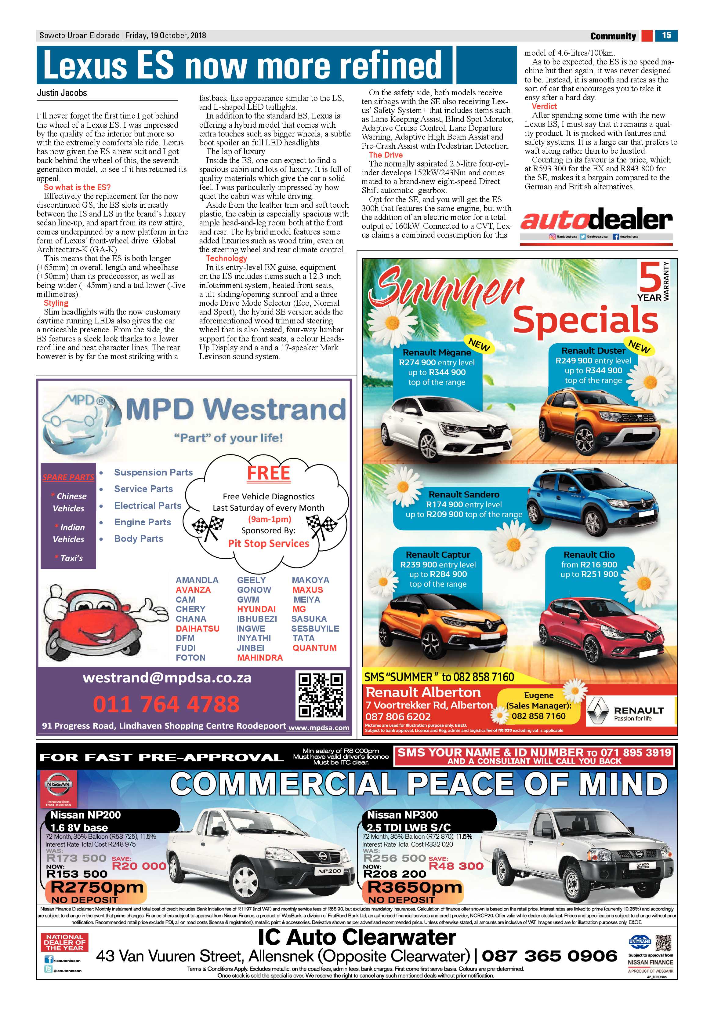 Eldorado Park – October 19, 2018 issue page 15