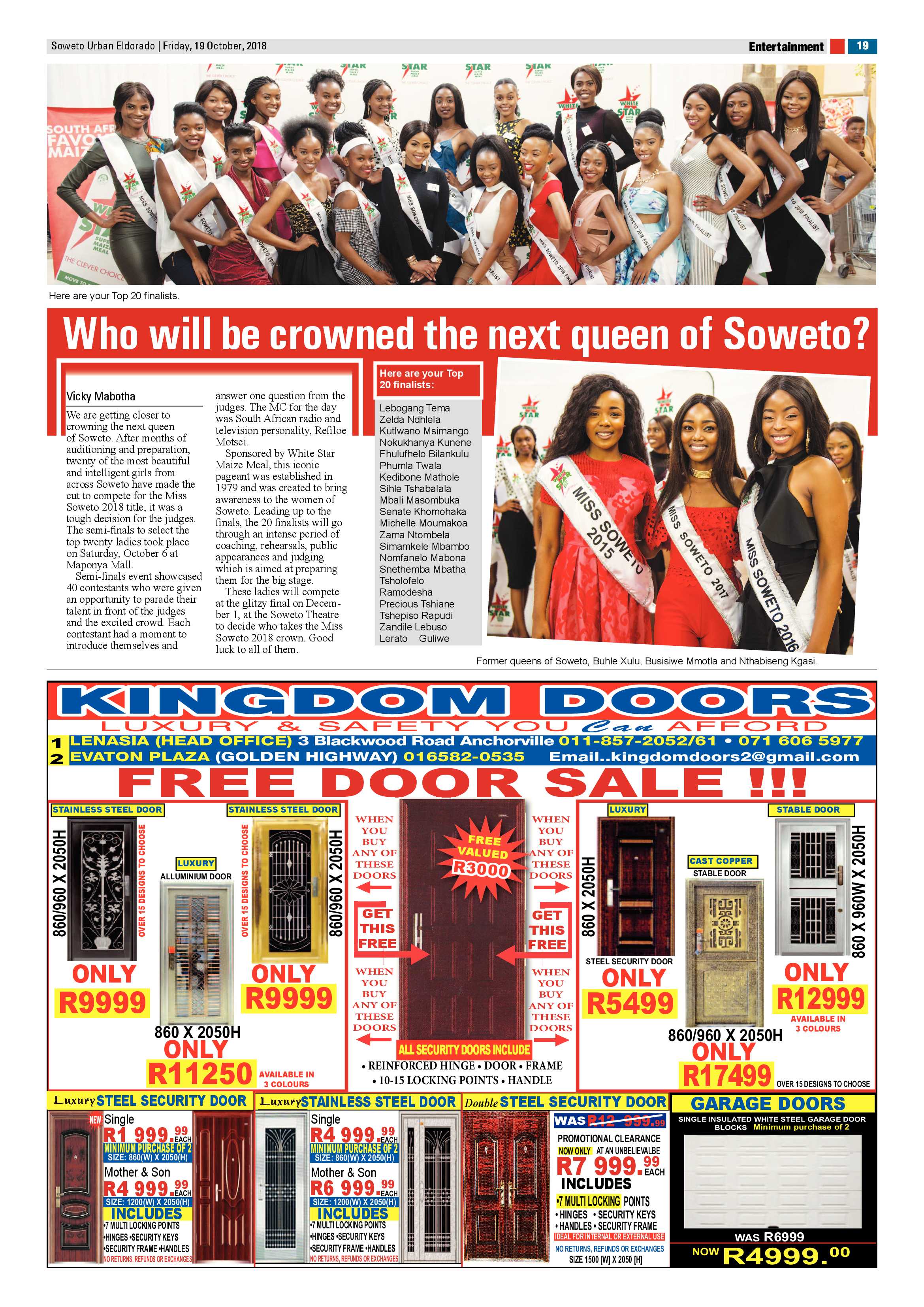 Eldorado Park – October 19, 2018 issue page 19