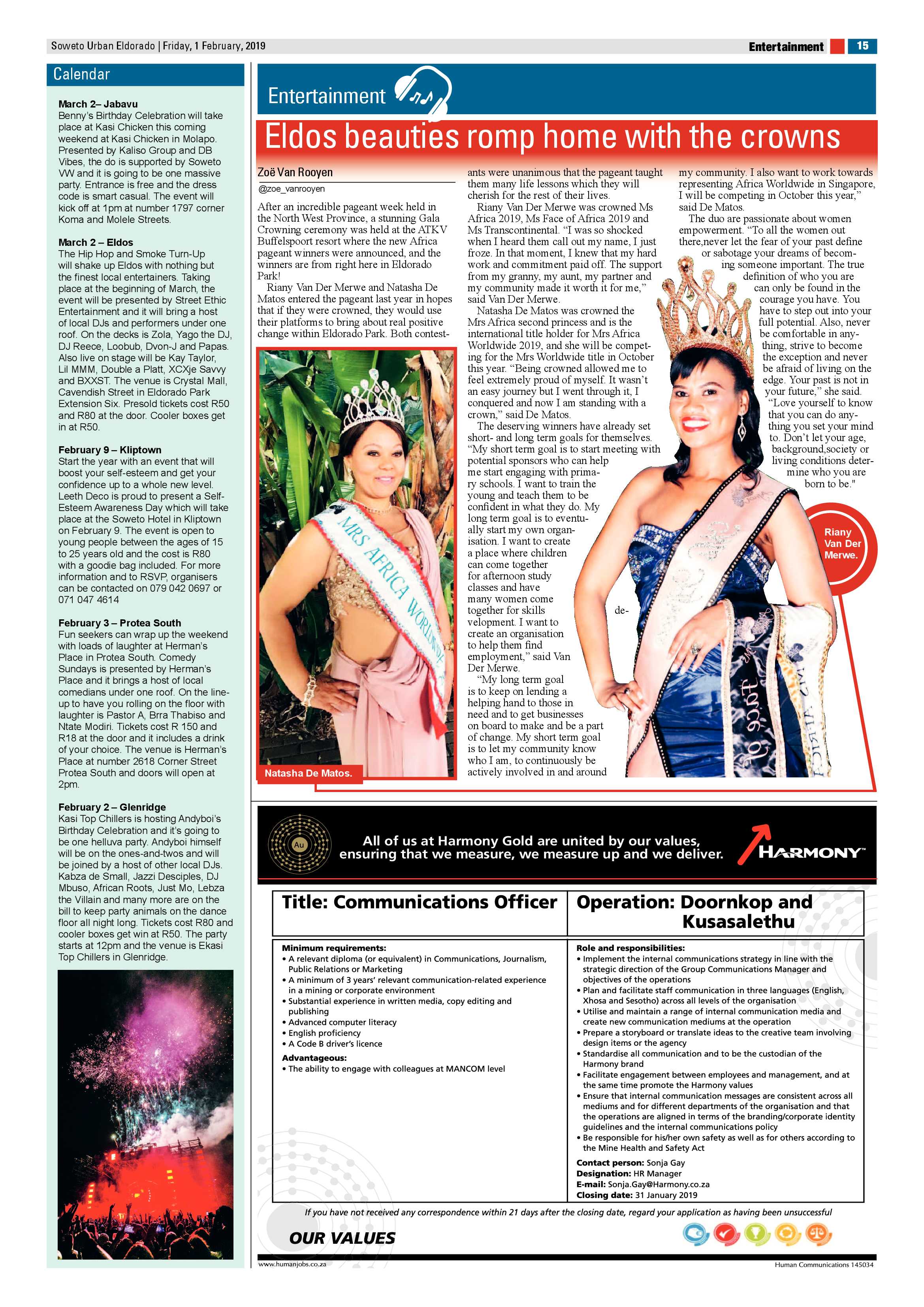 Eldorado Park News – February 1 page 15