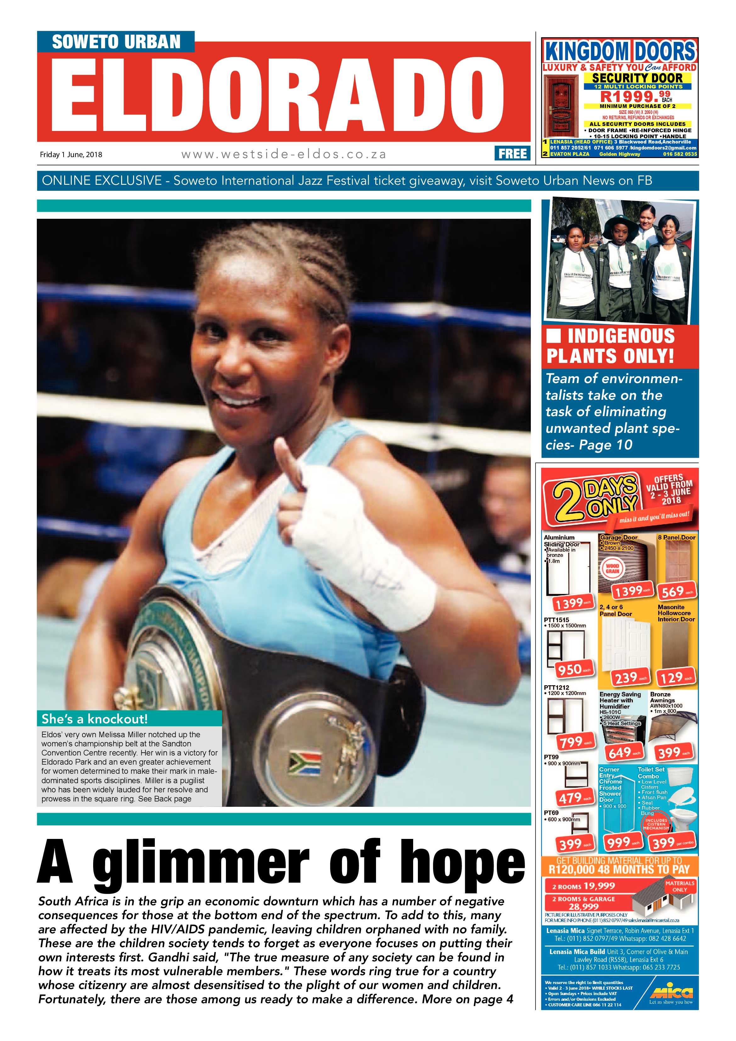Eldorado Park – June 1, 2018 issue page 1