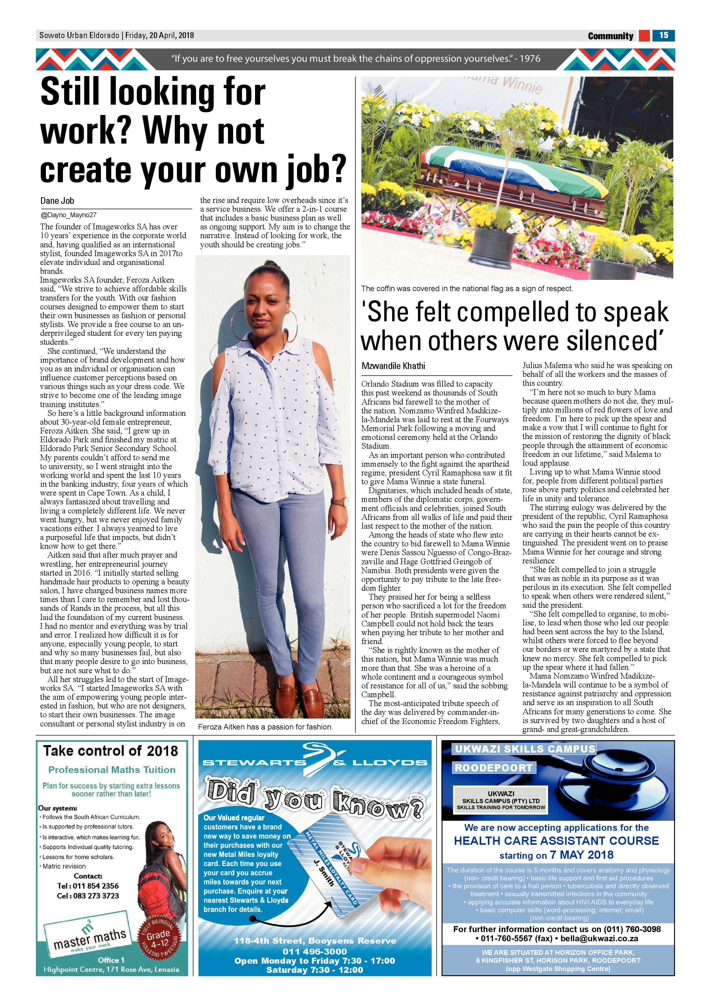 Eldorado Park – April 20, 2018 issue page 16