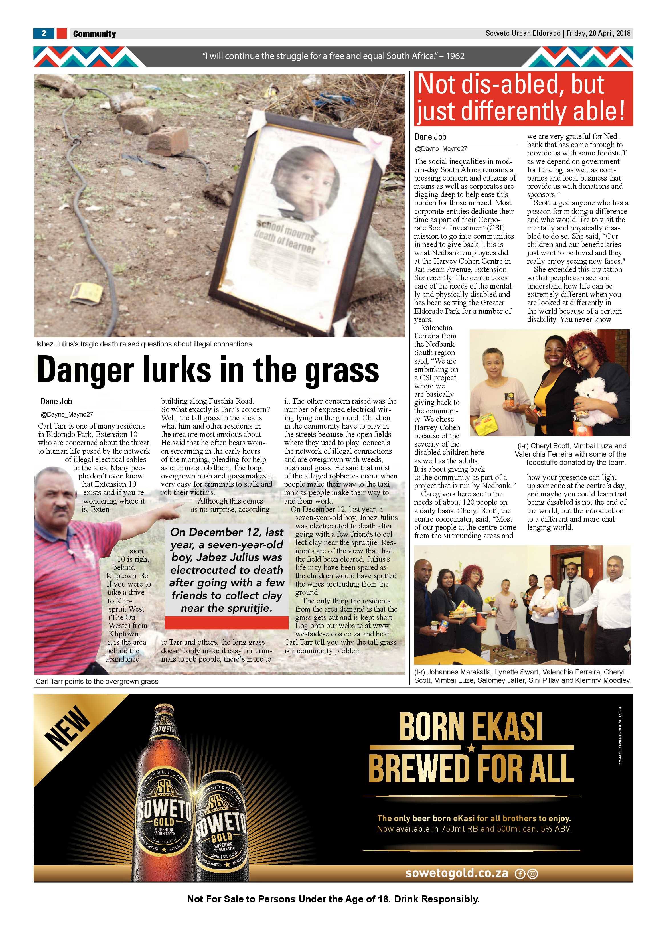 Eldorado Park – April 20, 2018 issue page 2