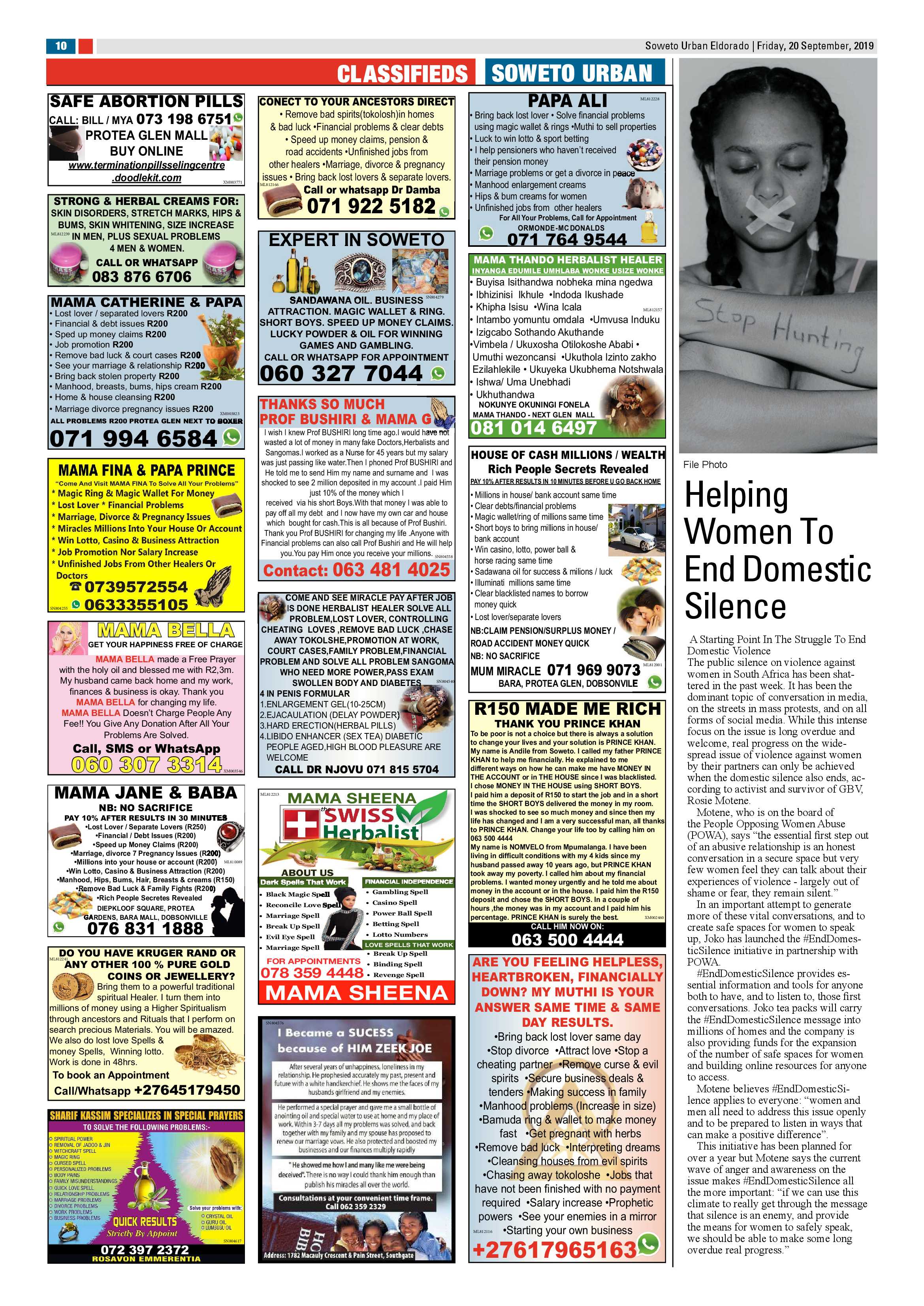 Eldorado News – September 20, 2019 page 10