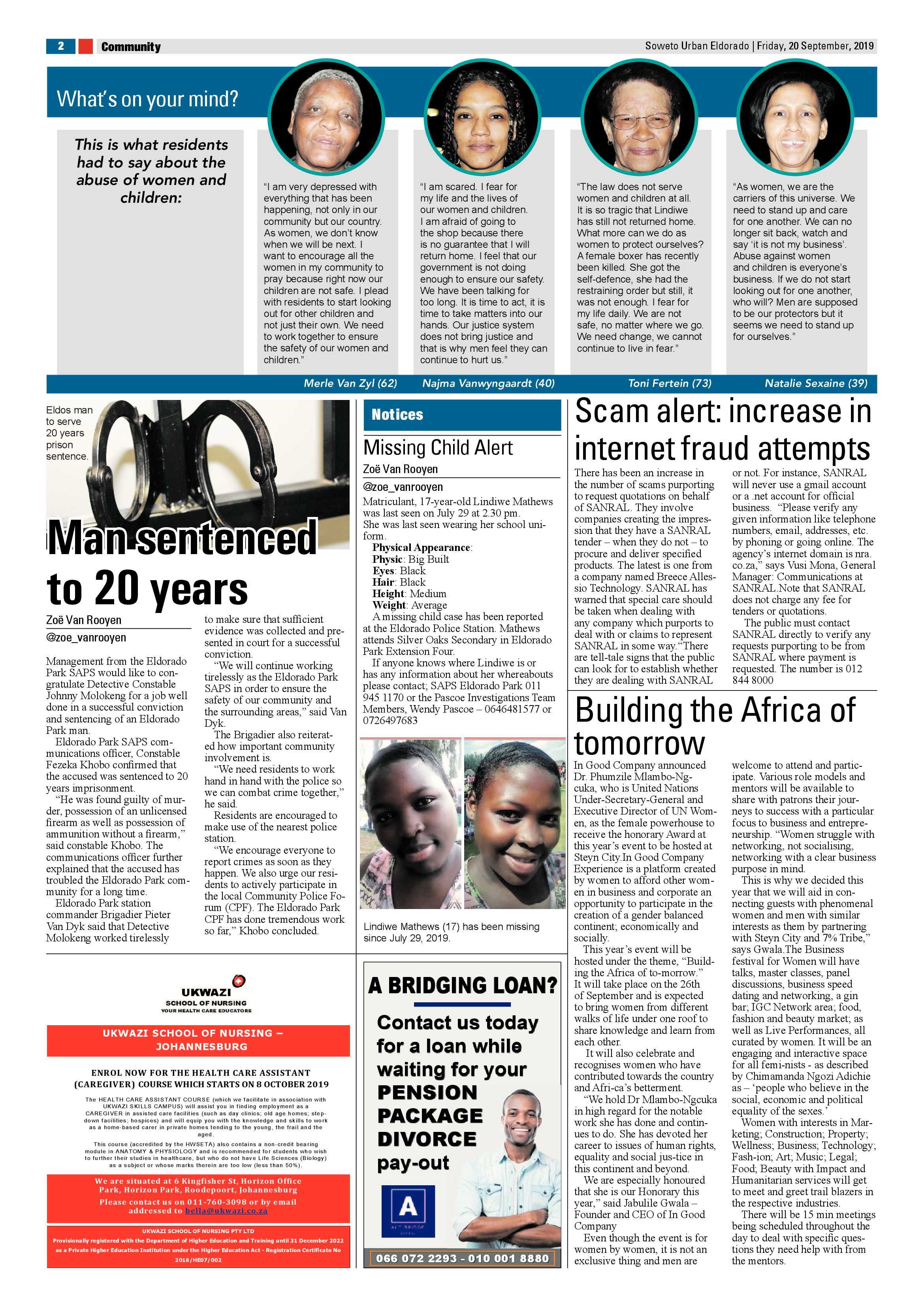 Eldorado News – September 20, 2019 page 2