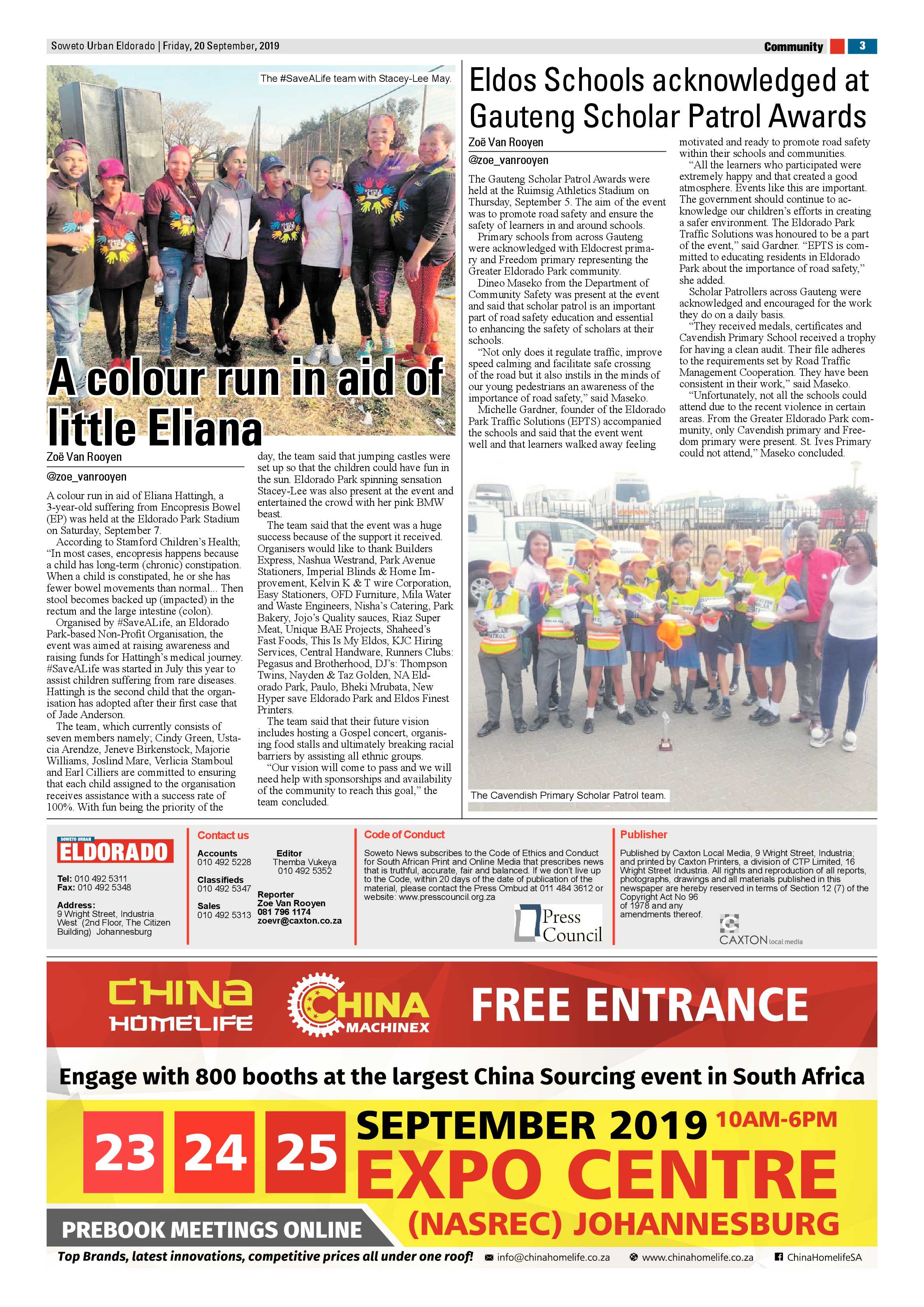 Eldorado News – September 20, 2019 page 3