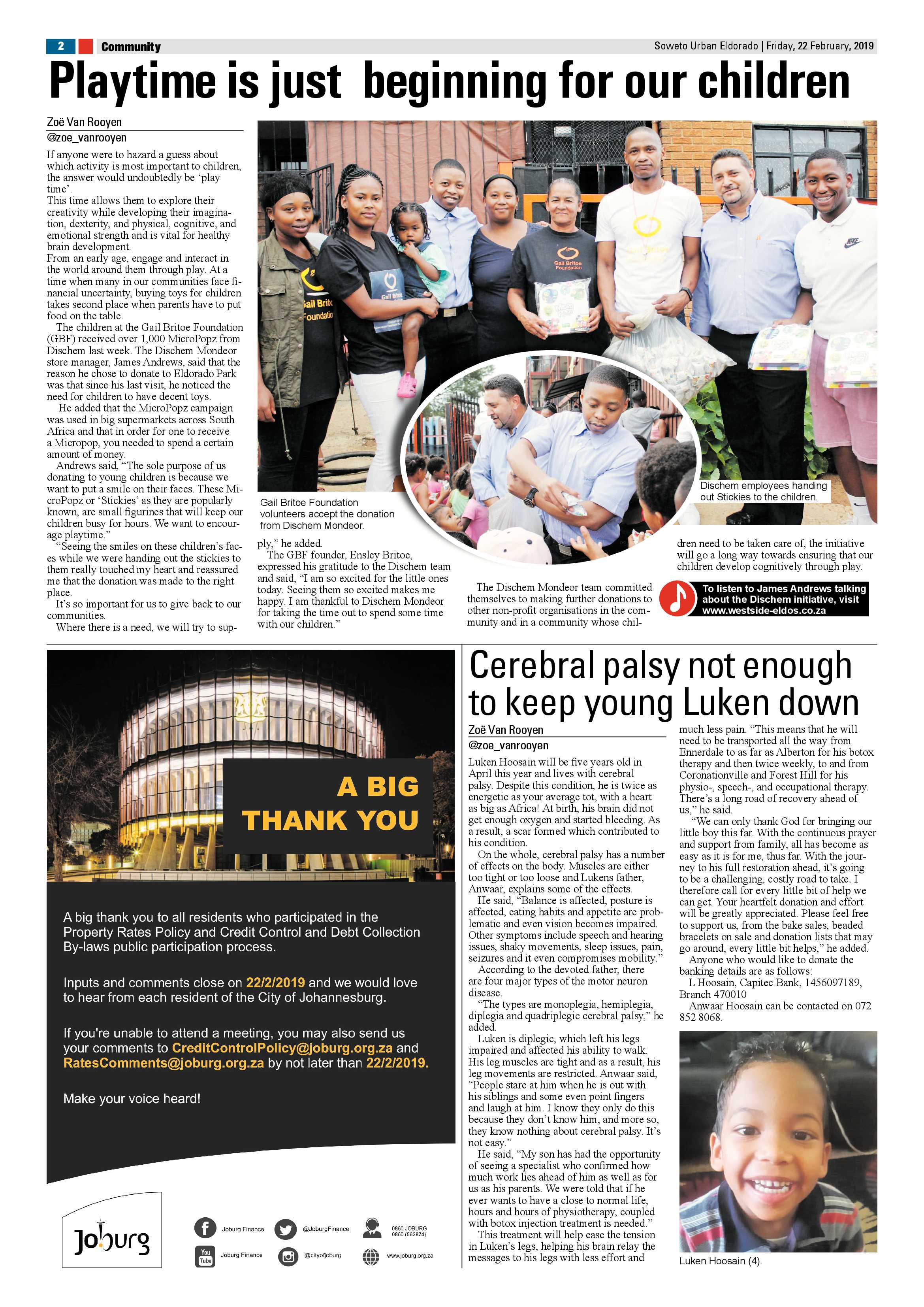 Eldorado Park news– February 22, 2019 page 2