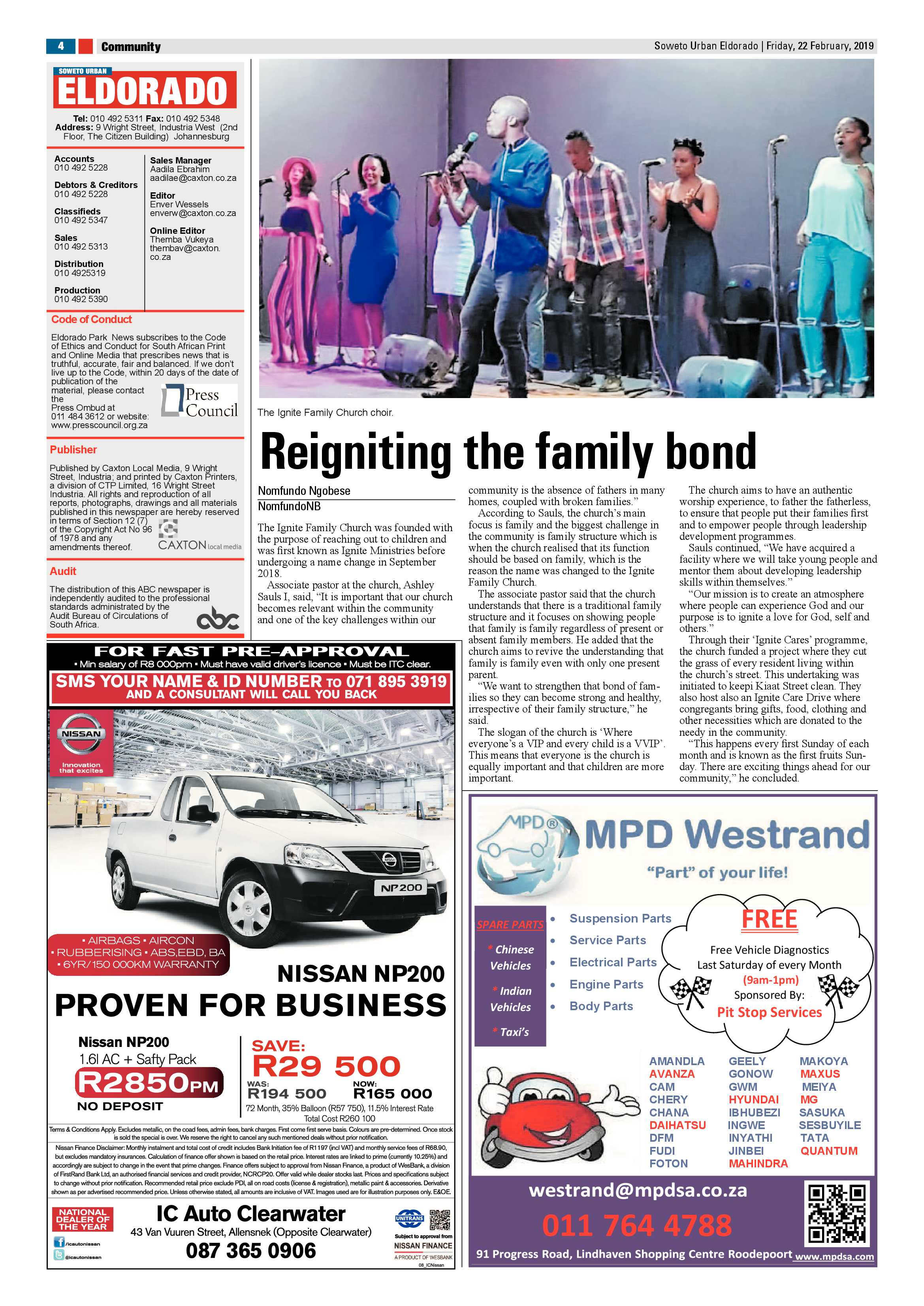 Eldorado Park news– February 22, 2019 page 4