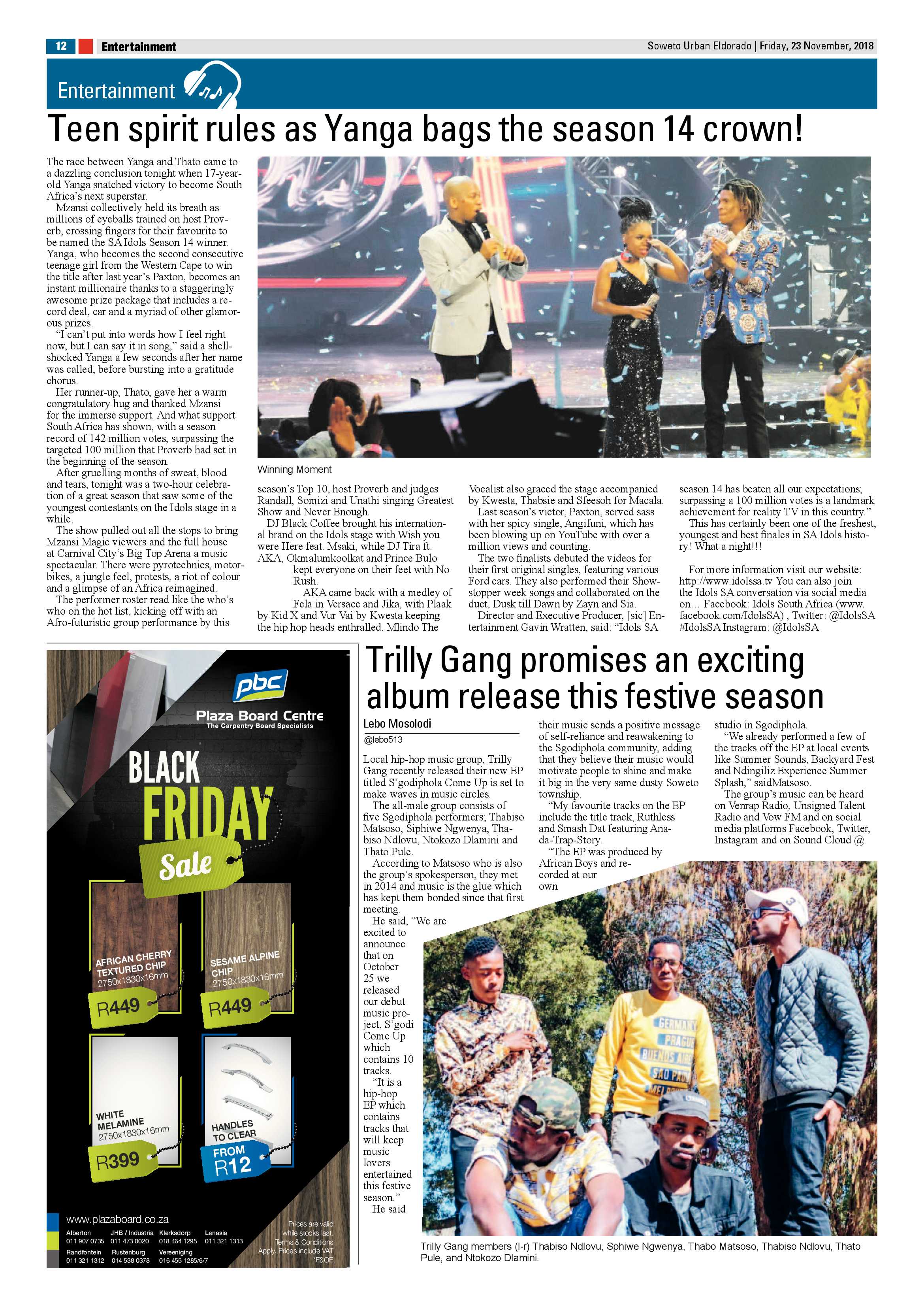 Eldorado Park – November 23, 2018 issue page 12