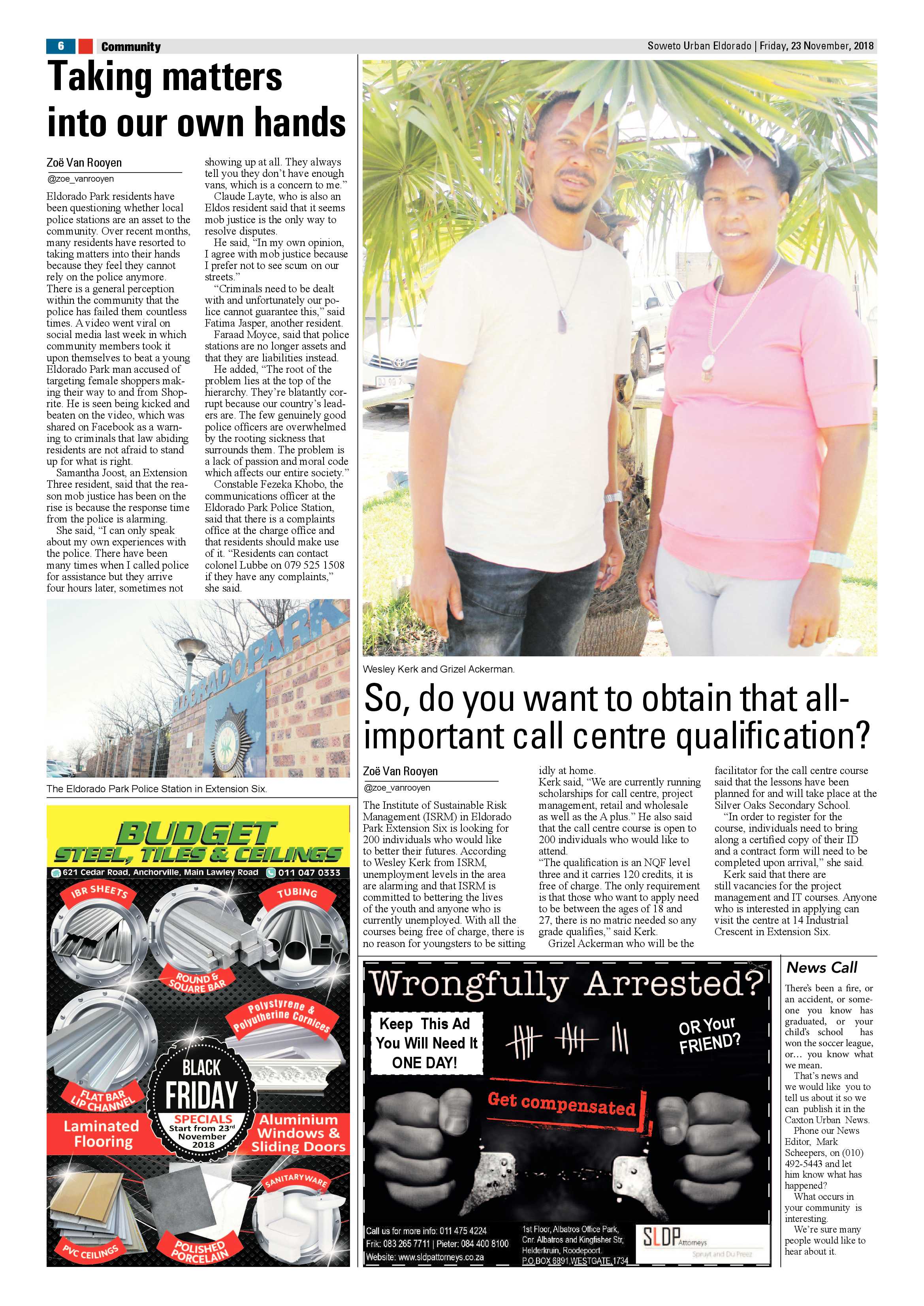 Eldorado Park – November 23, 2018 issue page 6