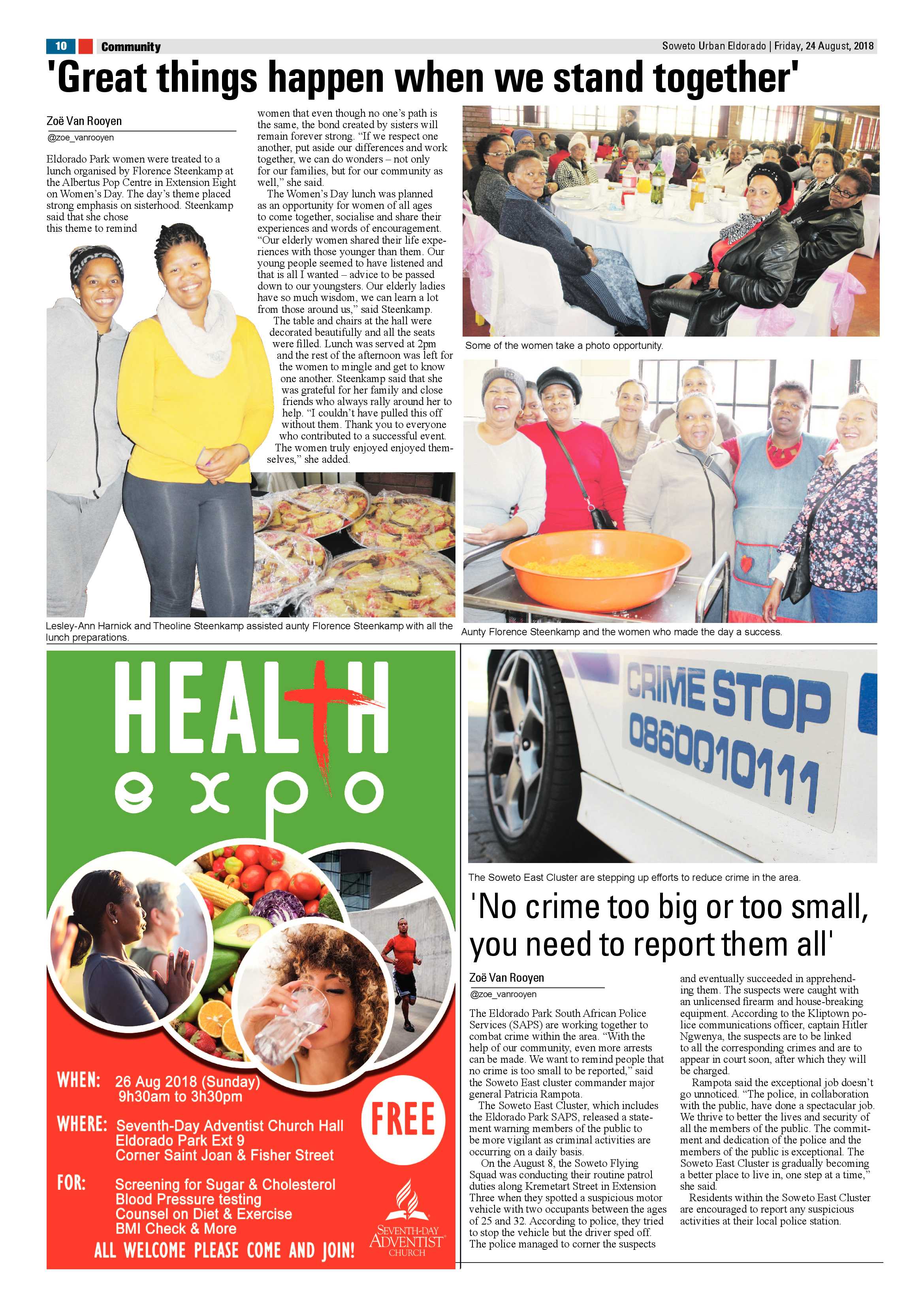 Eldorado Park – August 24, 2018 issue page 10