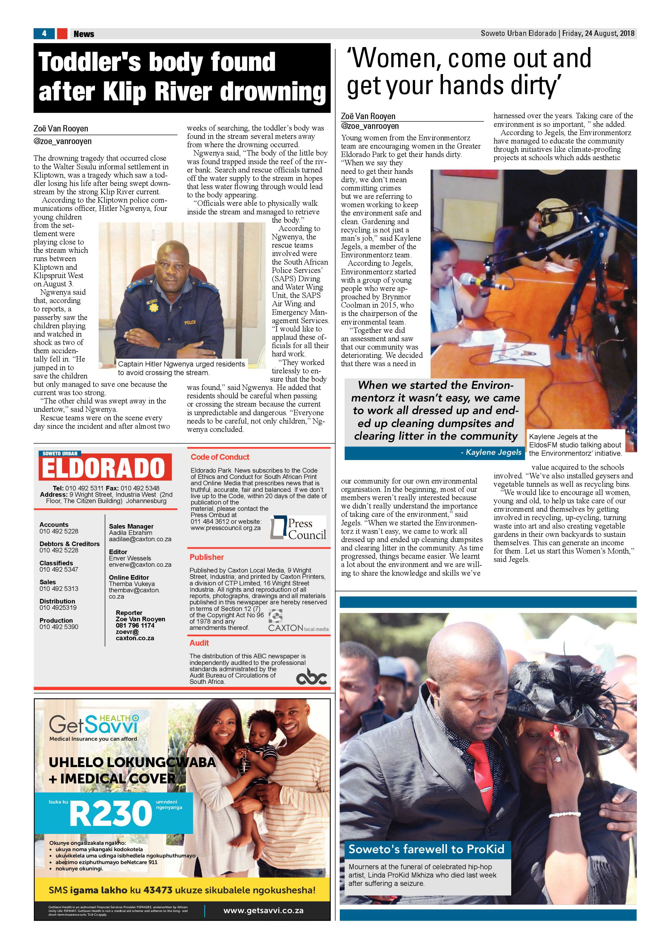 Eldorado Park – August 24, 2018 issue page 4
