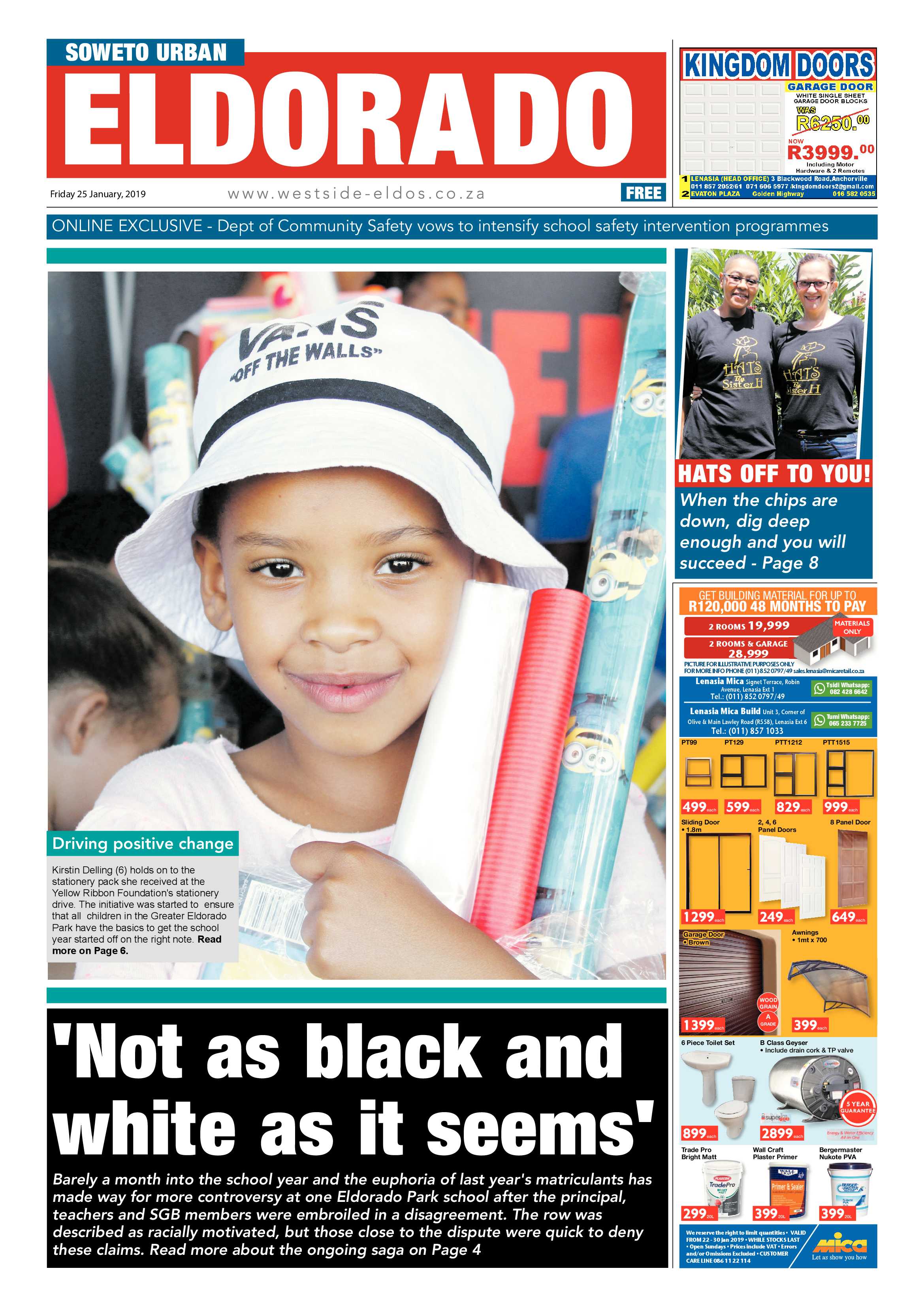 Jan 25 – Eldorado News page 1