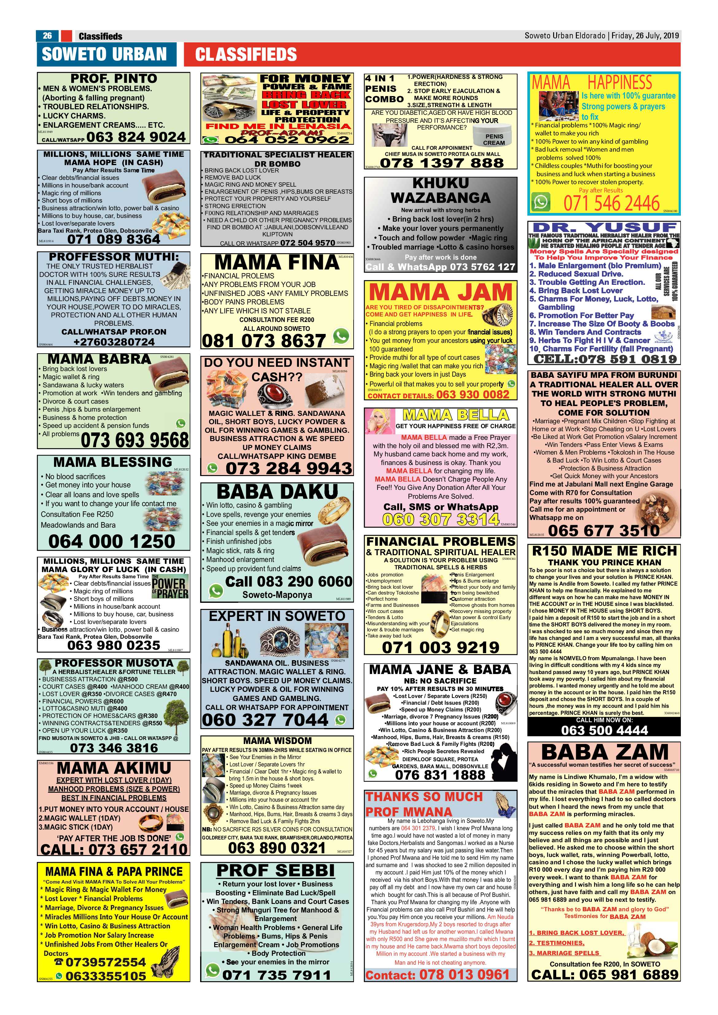 Eldorado News – July 26, 2019 page 26