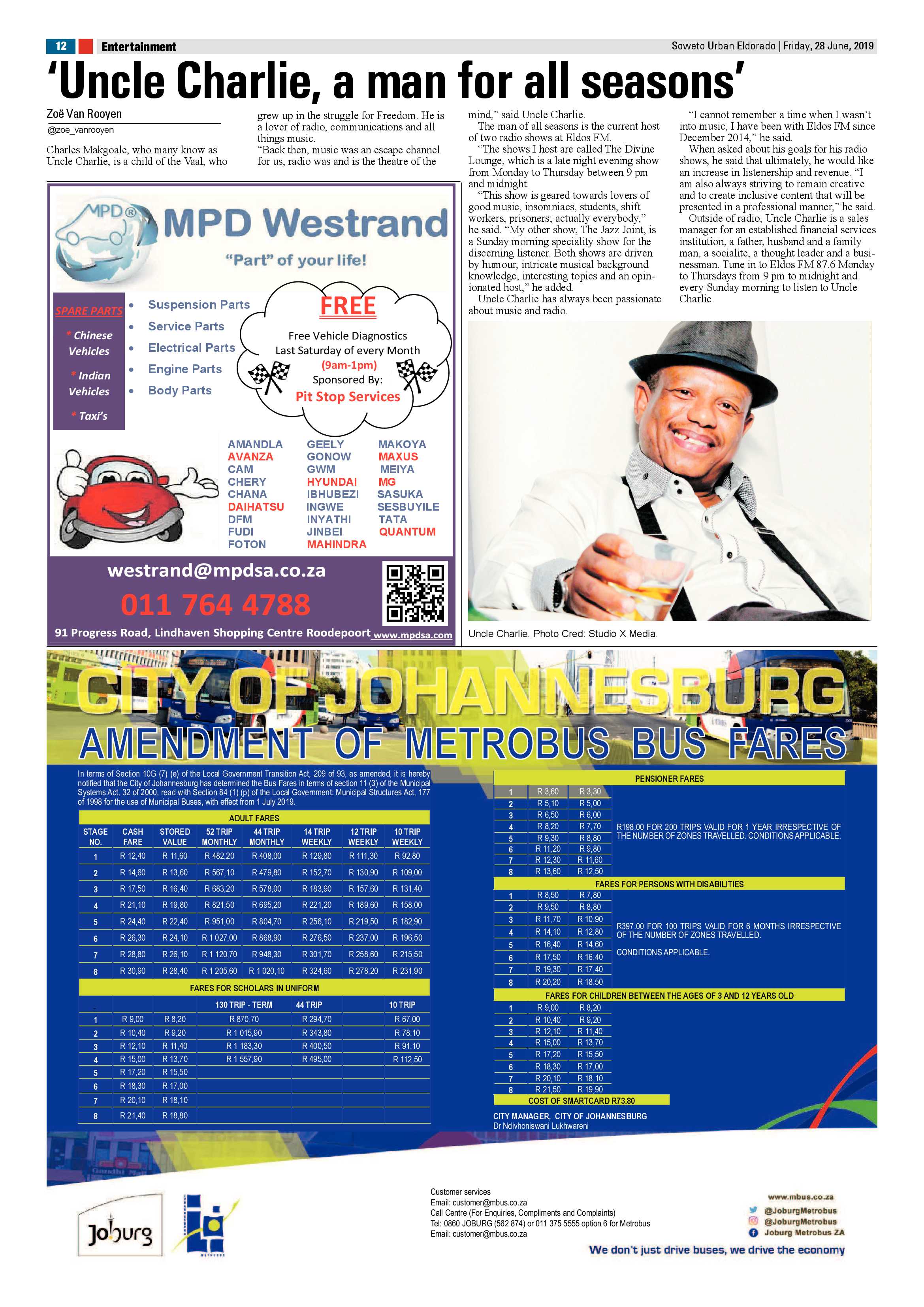 Eldorado News – June 28, 2019 page 12