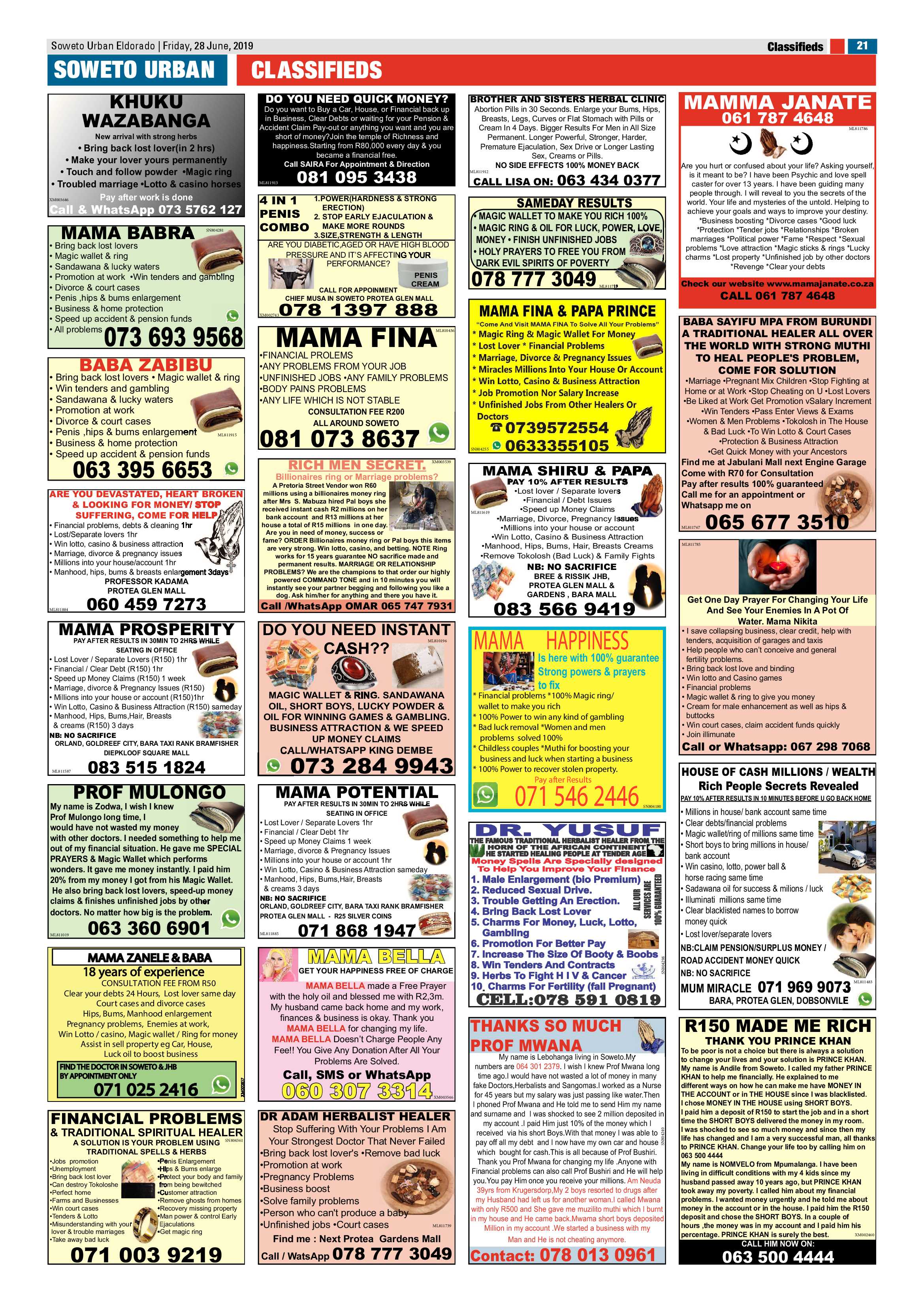 Eldorado News – June 28, 2019 page 21