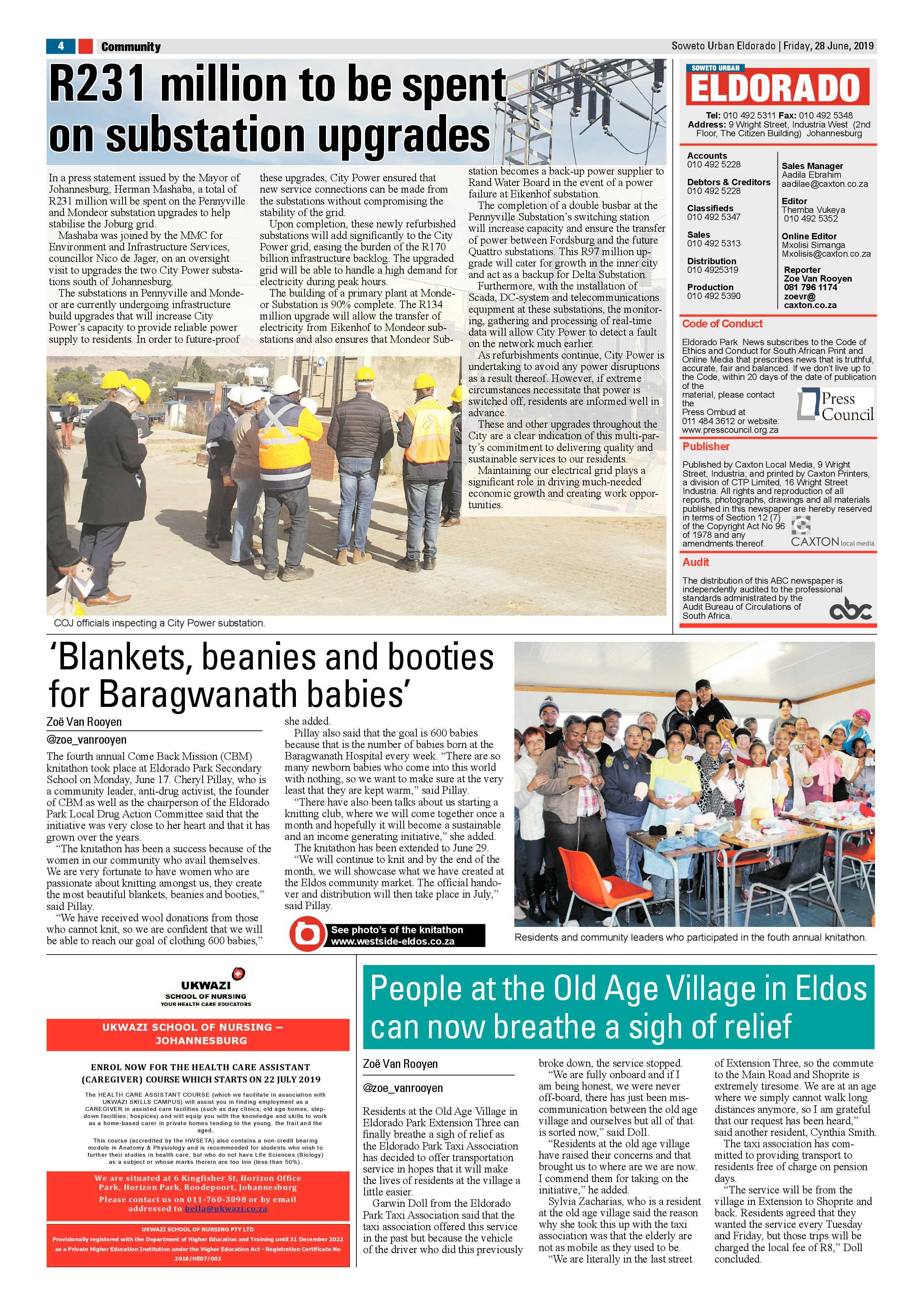 Eldorado News – June 28, 2019 page 4