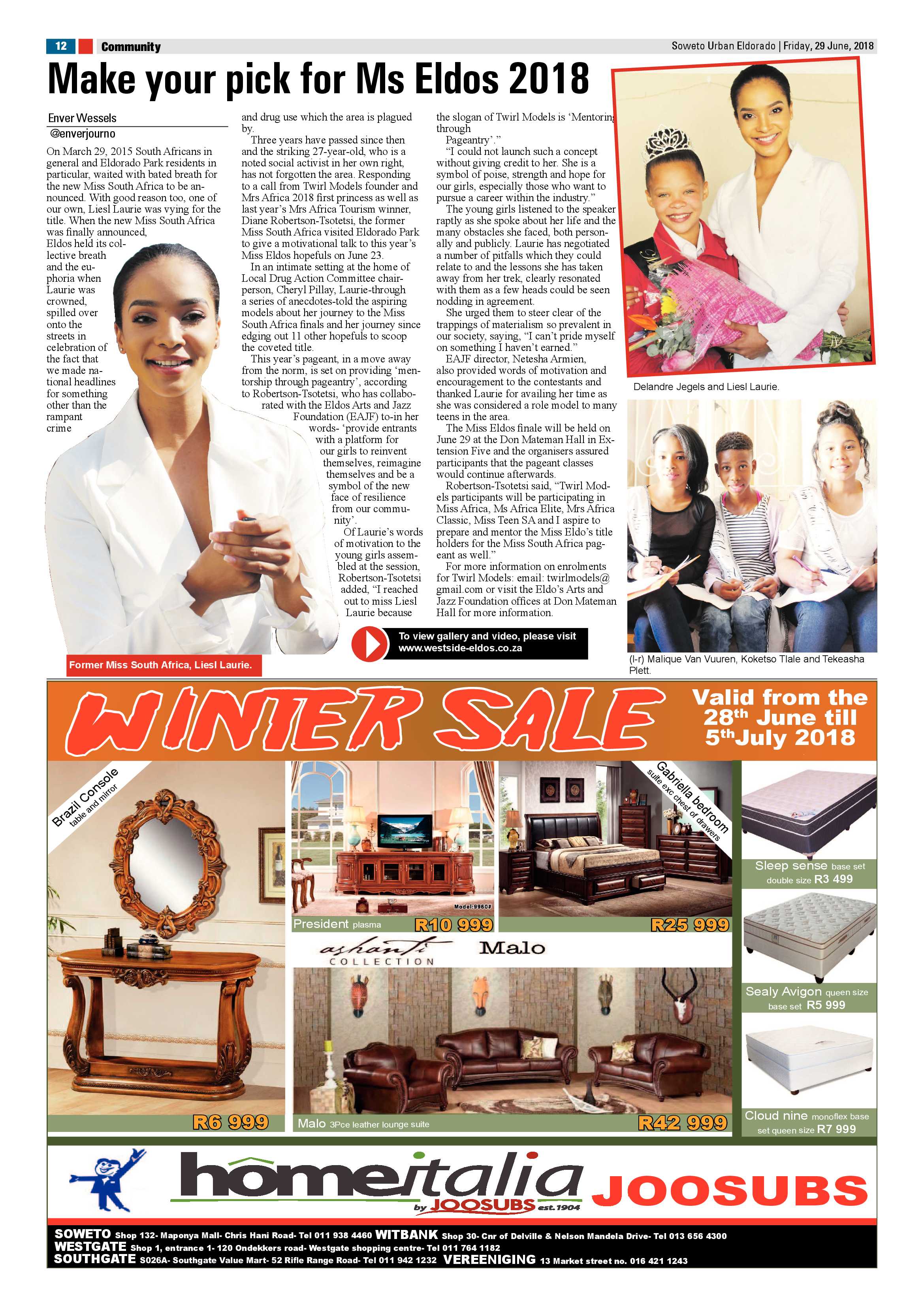 Westside – June 29, 2018 issue page 12