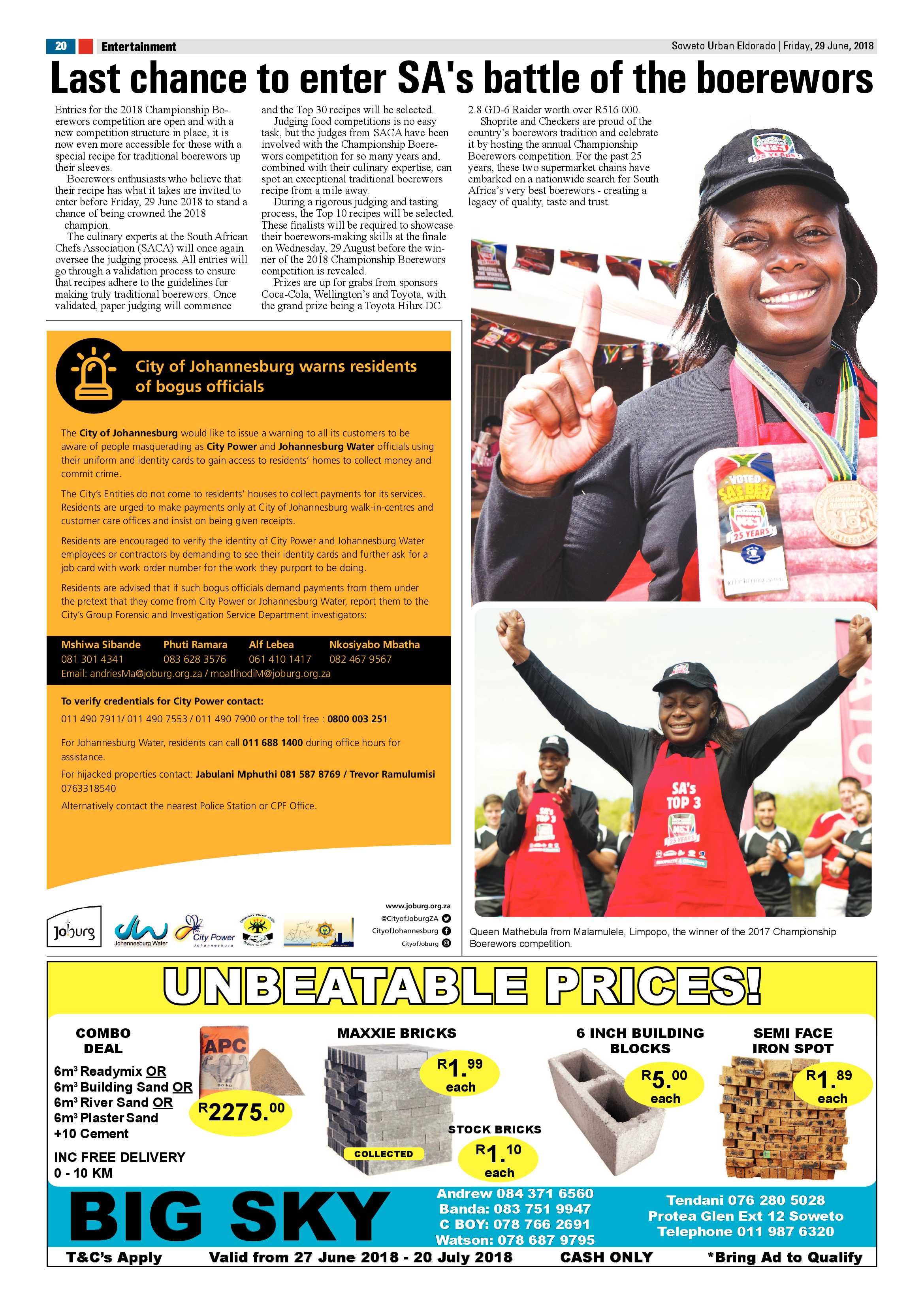 Westside – June 29, 2018 issue page 20