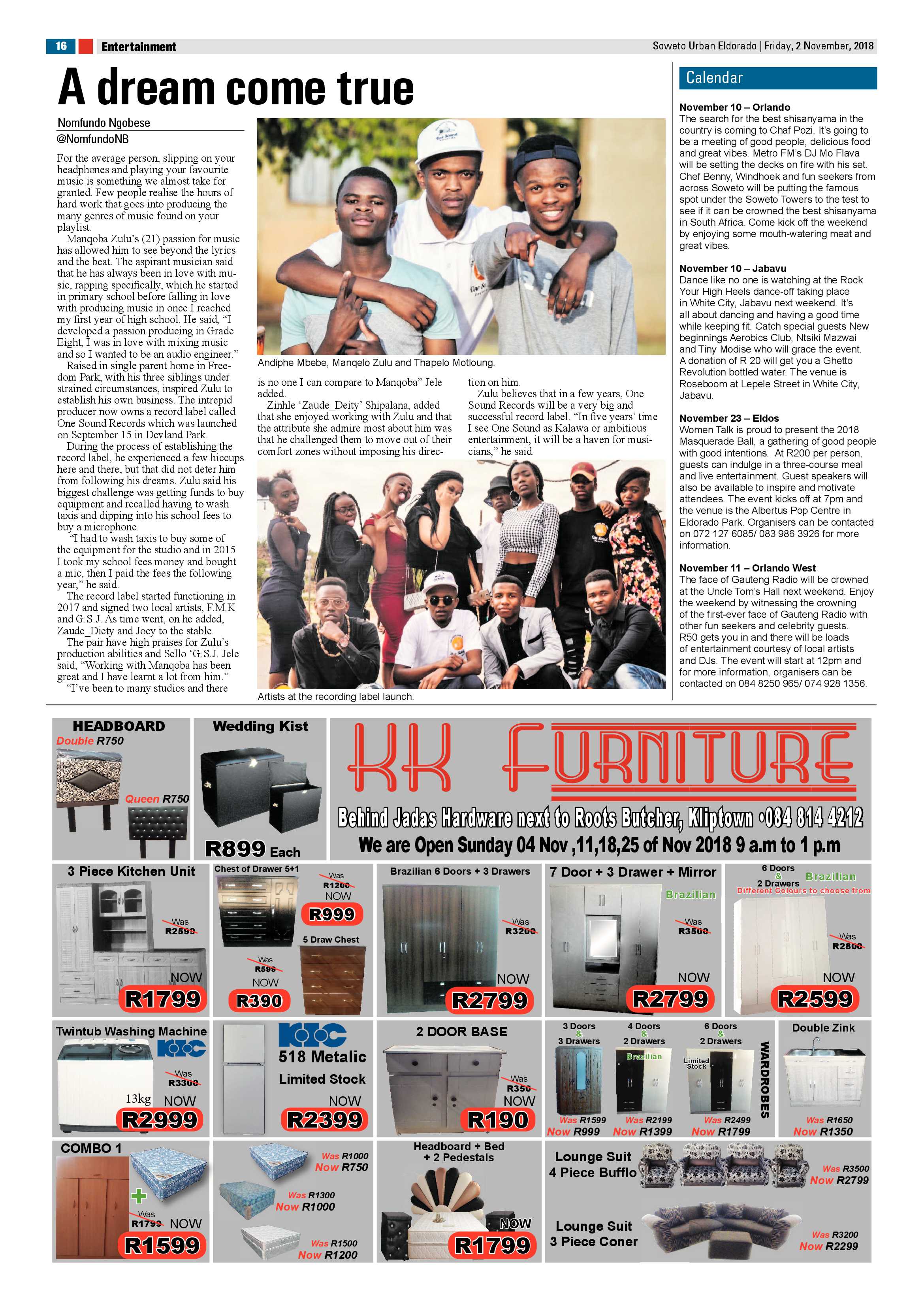 Eldorado Park – November 2, 2018 issue page 16