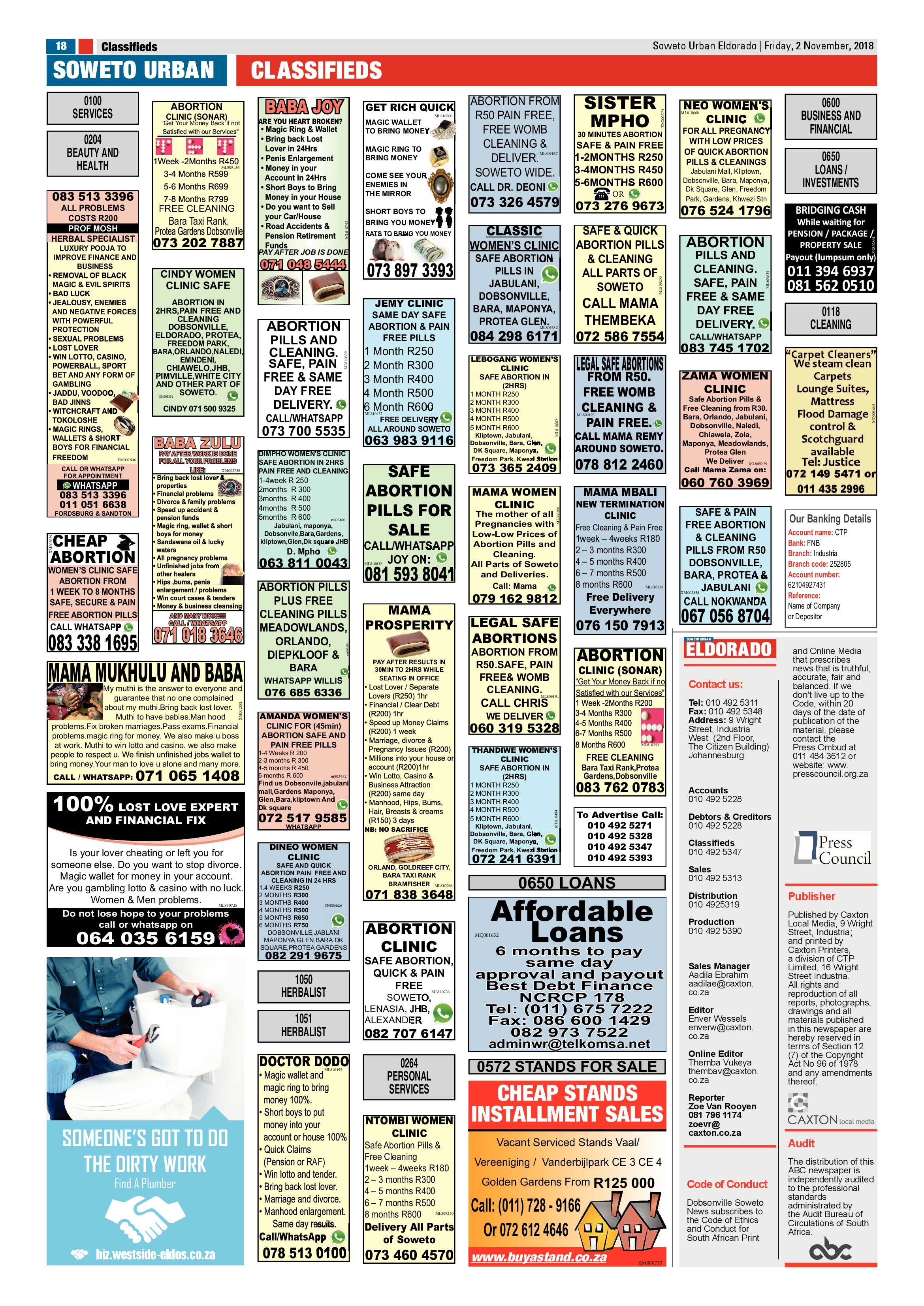 Eldorado Park – November 2, 2018 issue page 18