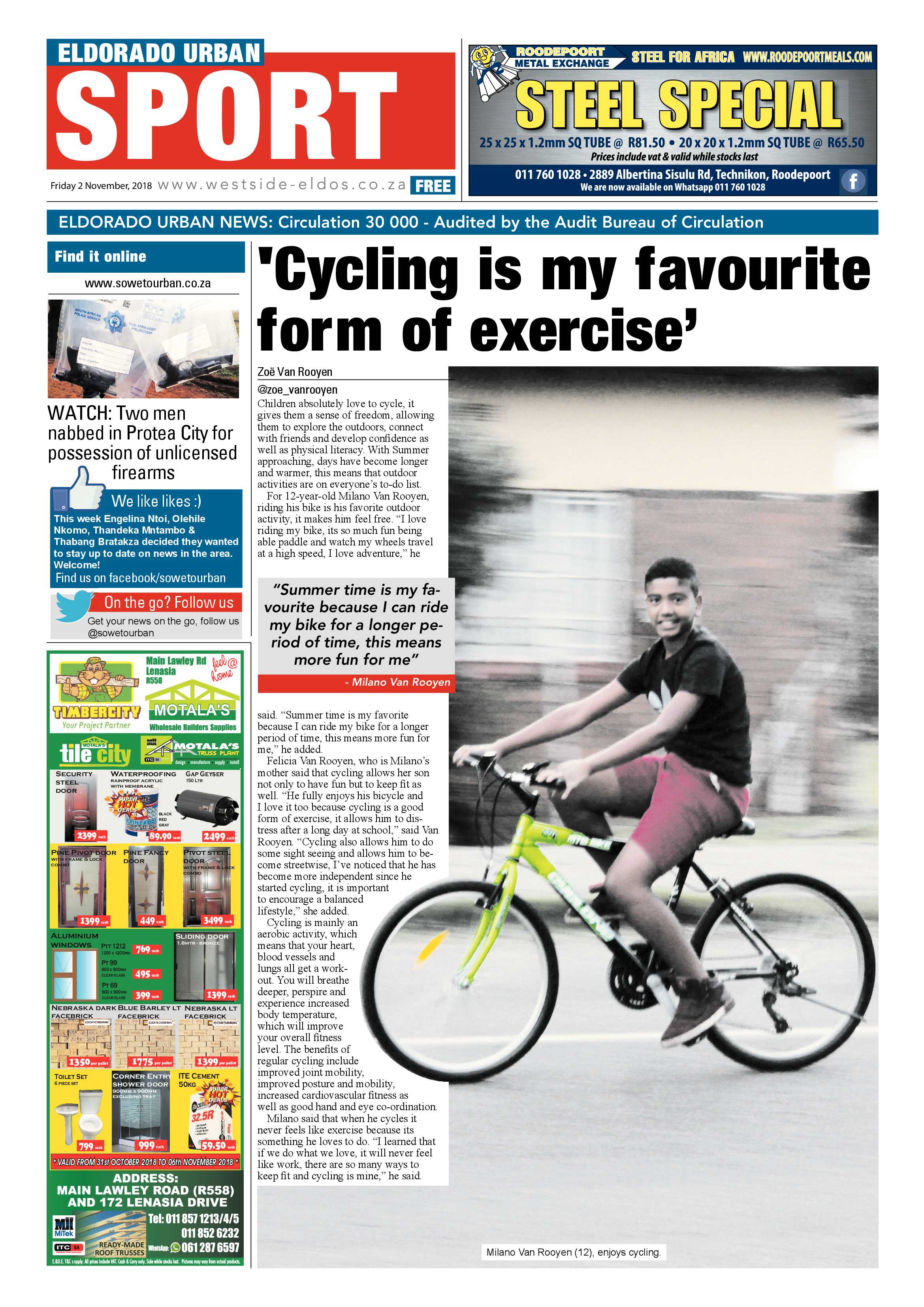 Eldorado Park – November 2, 2018 issue page 24