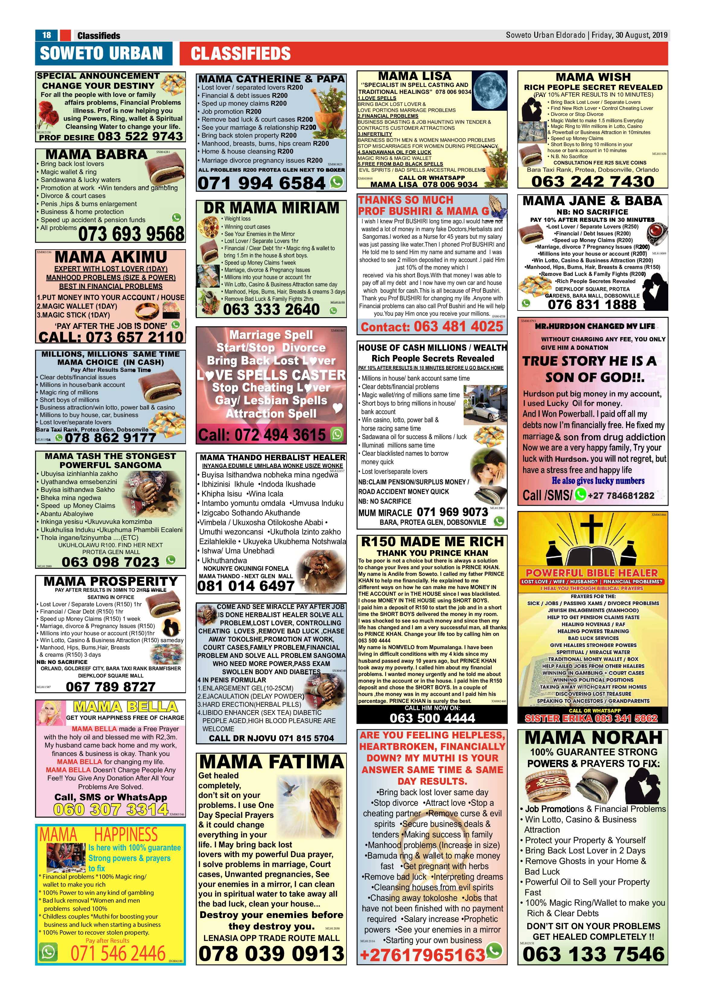 Eldorado News – August 30, 2019 page 16