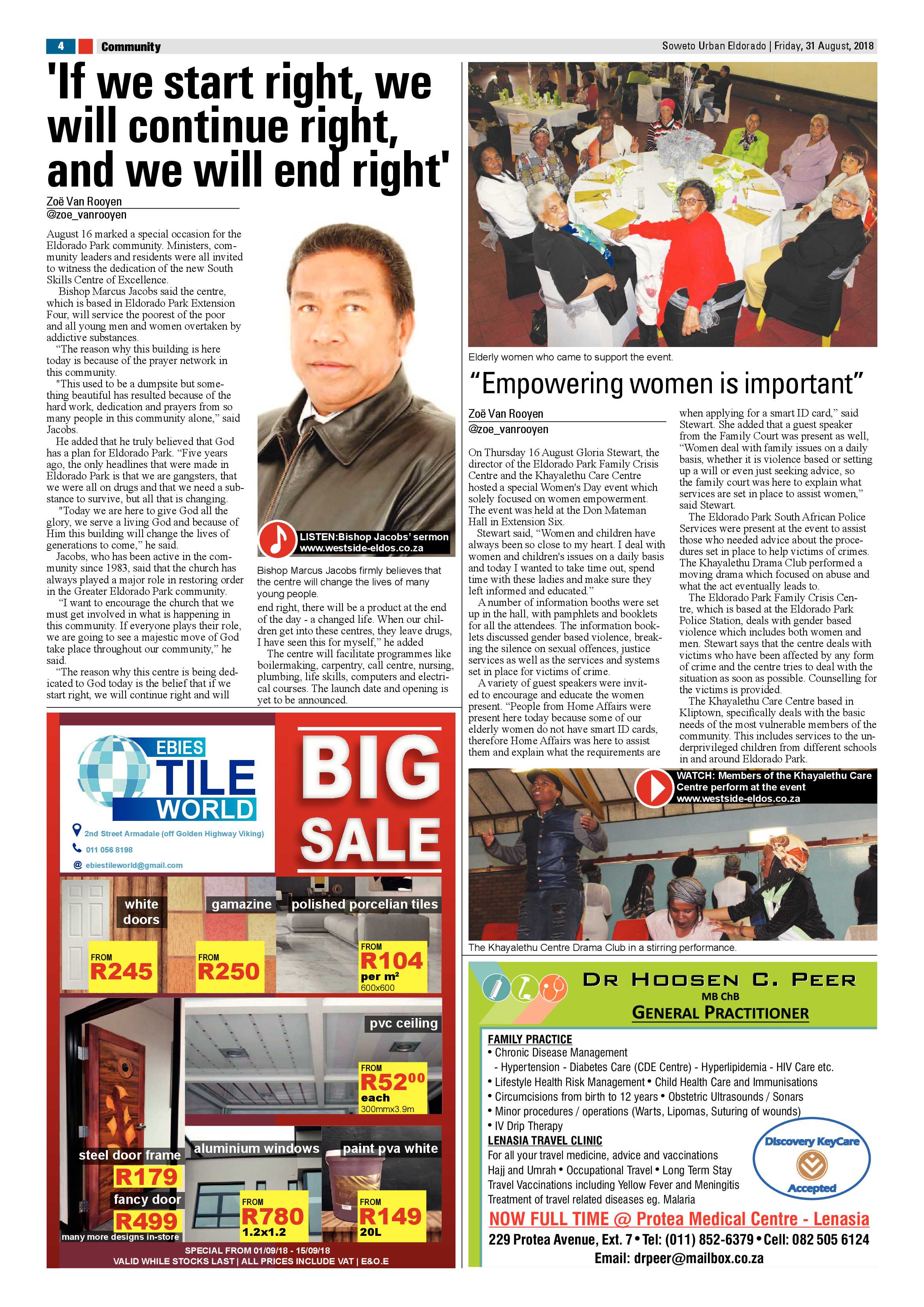 Eldorado Park – August 31, 2018 issue page 4