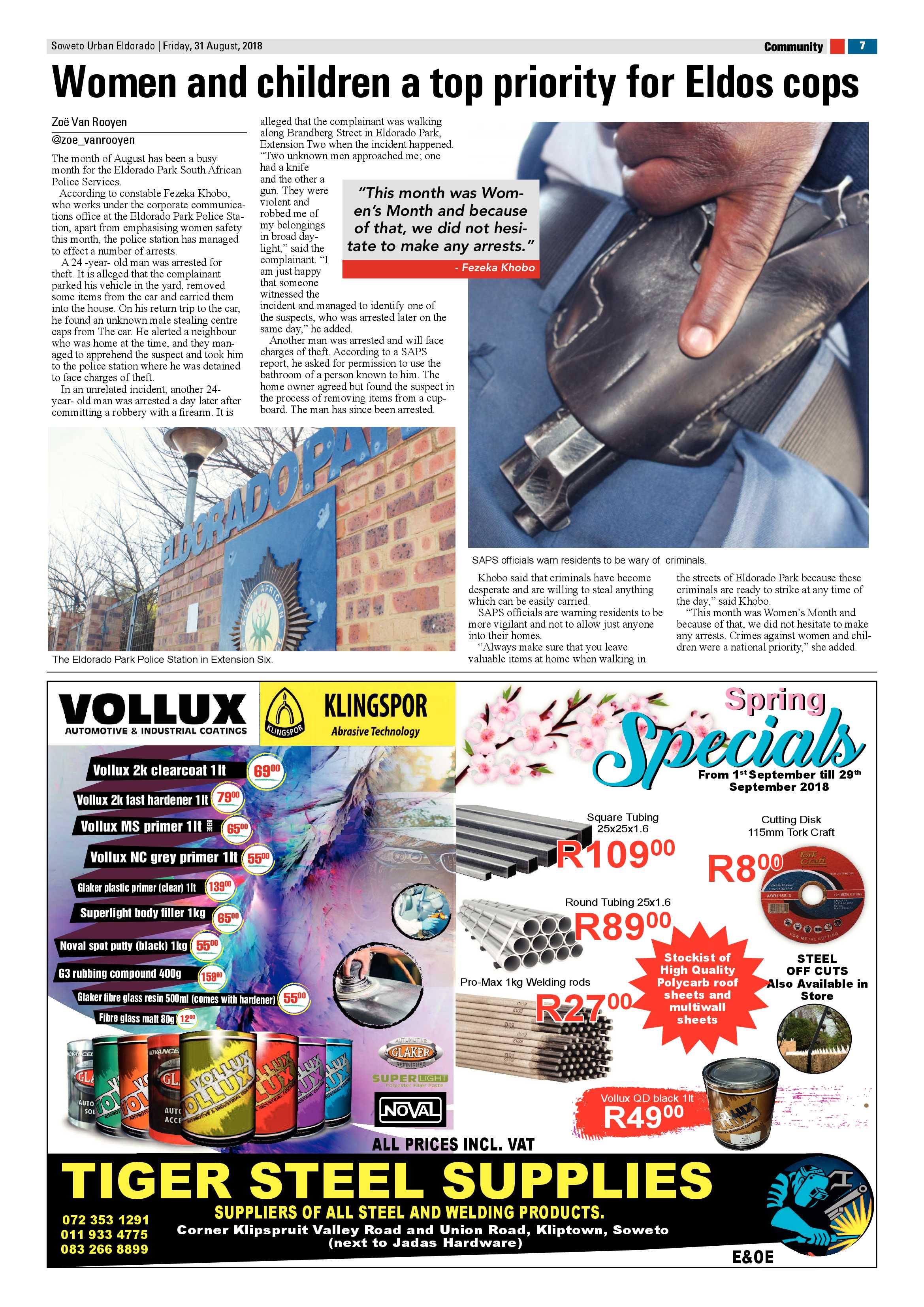 Eldorado Park – August 31, 2018 issue page 7