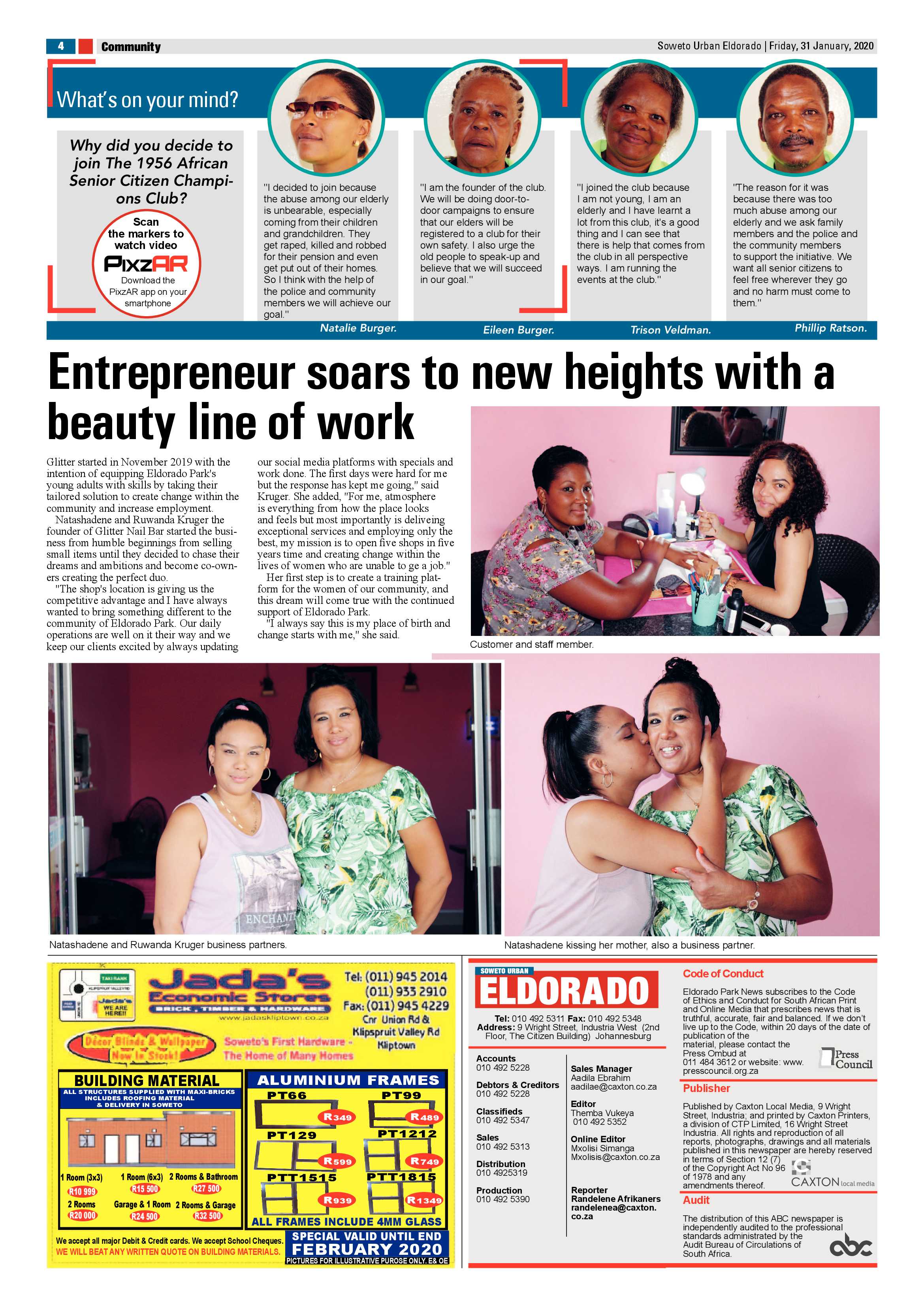 Eldos News – January 31, 2020 page 4