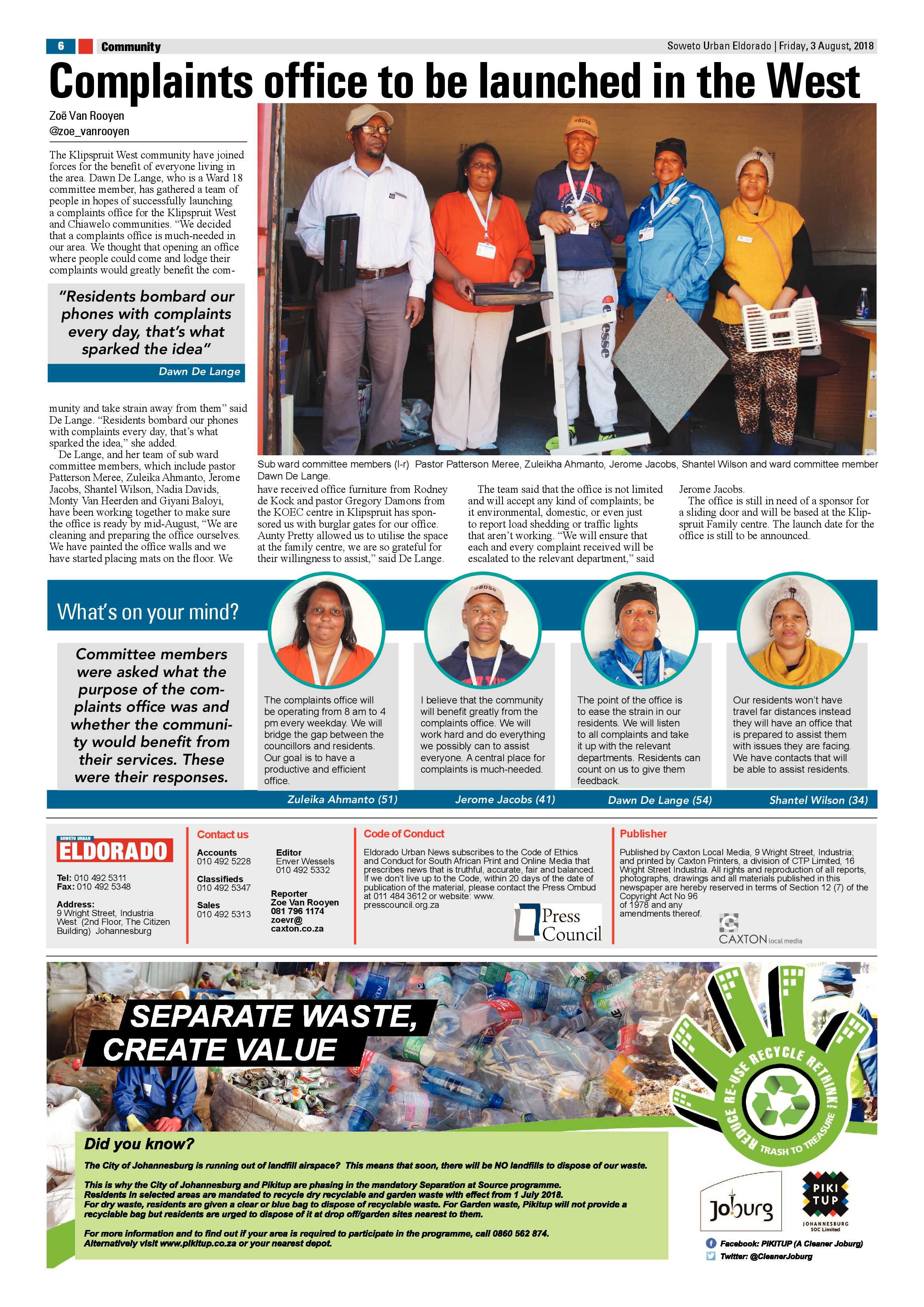 Eldorado Park – August 03, 2018 issue page 6
