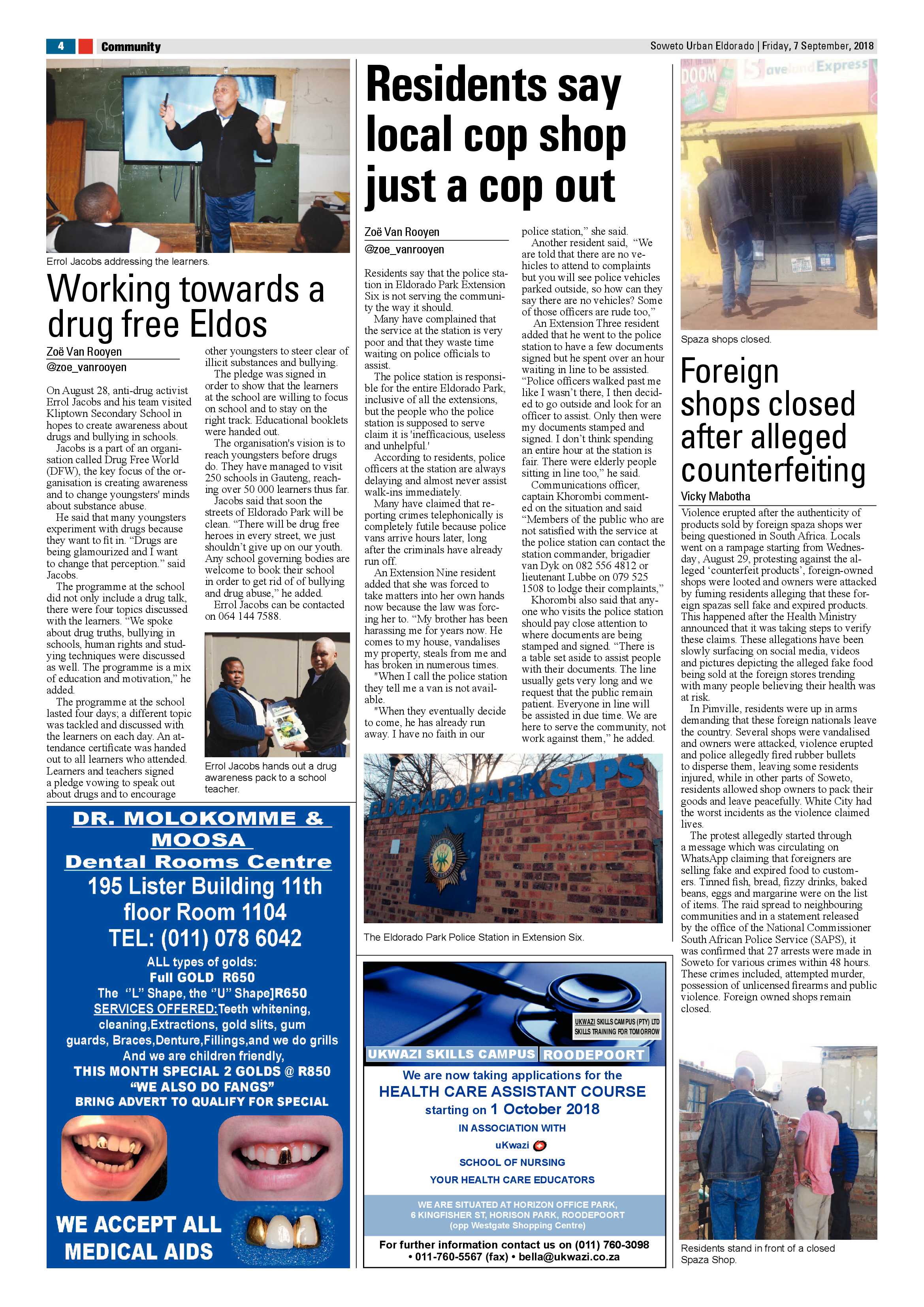 Eldorado Park – September 7, 2018 issue page 4