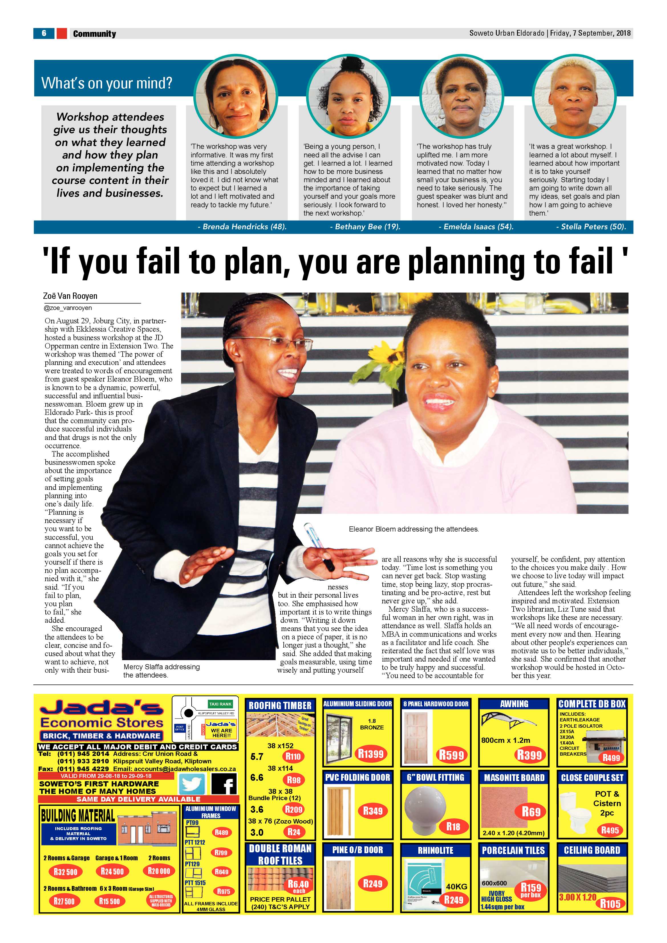 Eldorado Park – September 7, 2018 issue page 6
