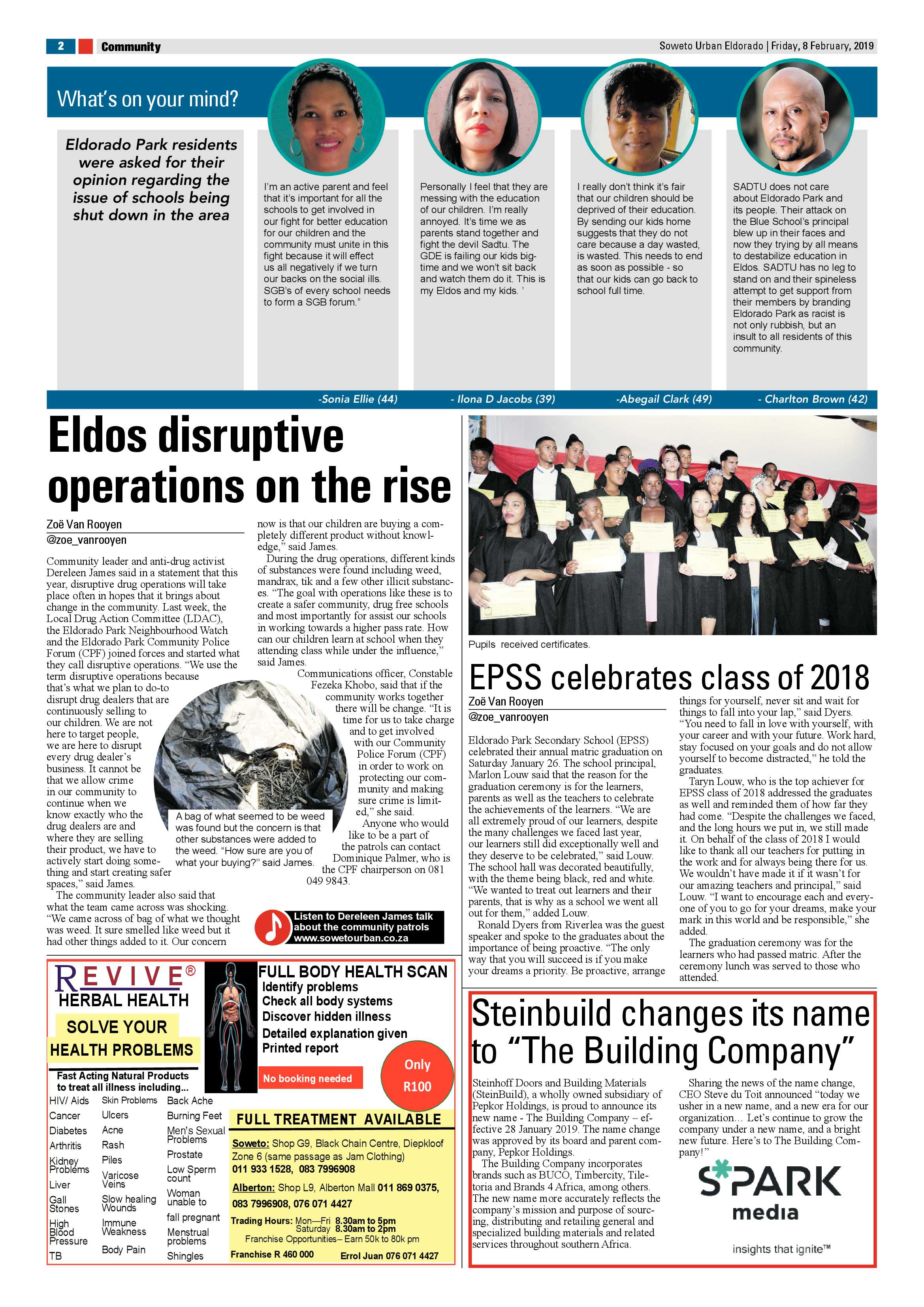 Eldos News – February 8, 2019 page 2