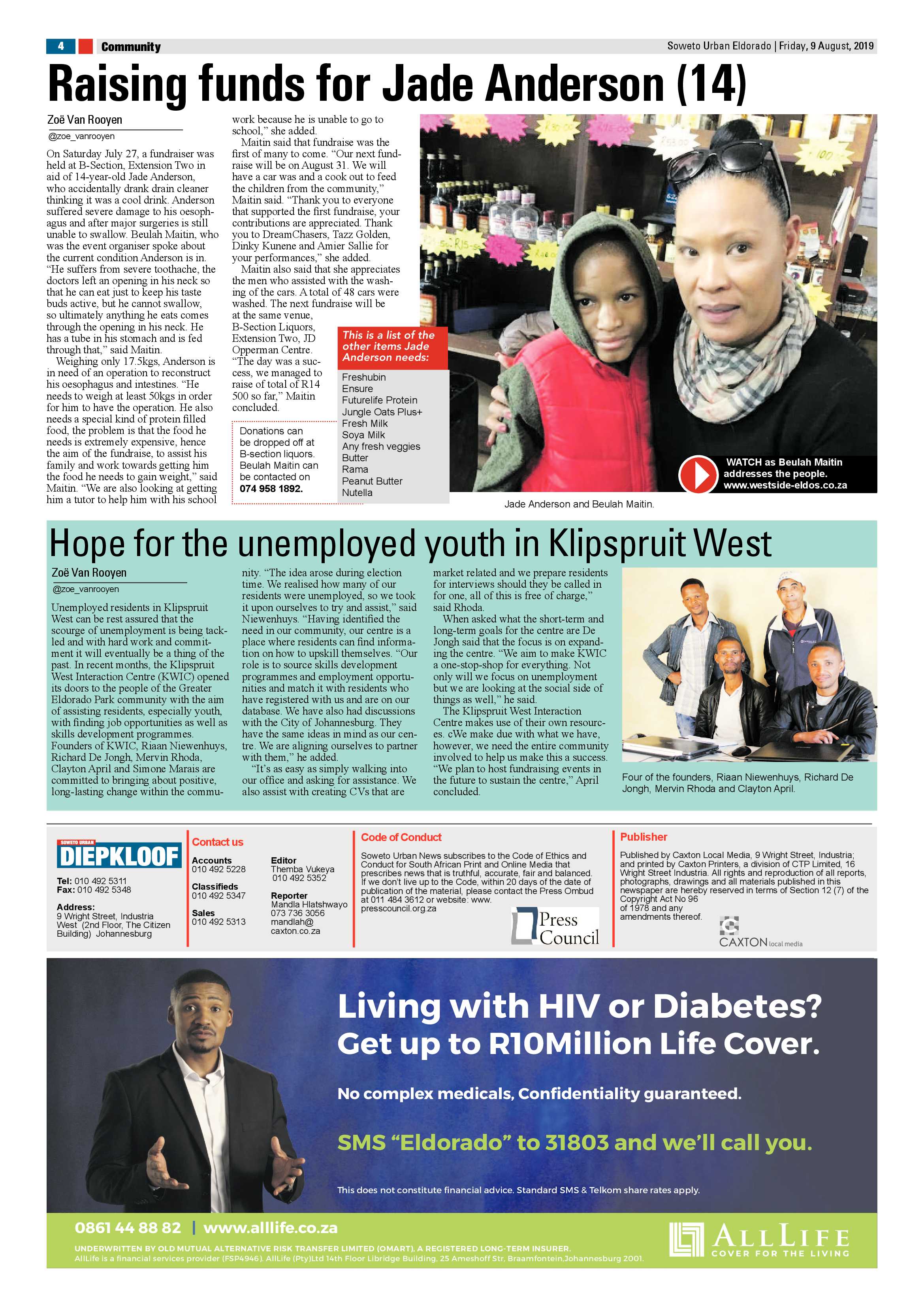 Eldorado News – August 9, 2019 page 4