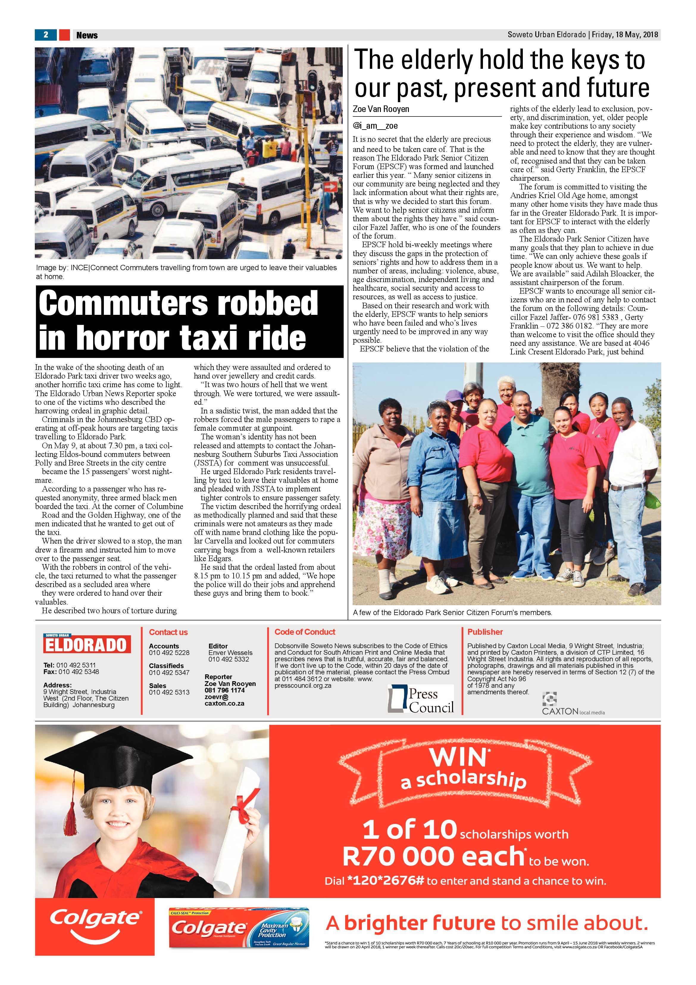Eldorado Park – May 18, 2018 issue page 2